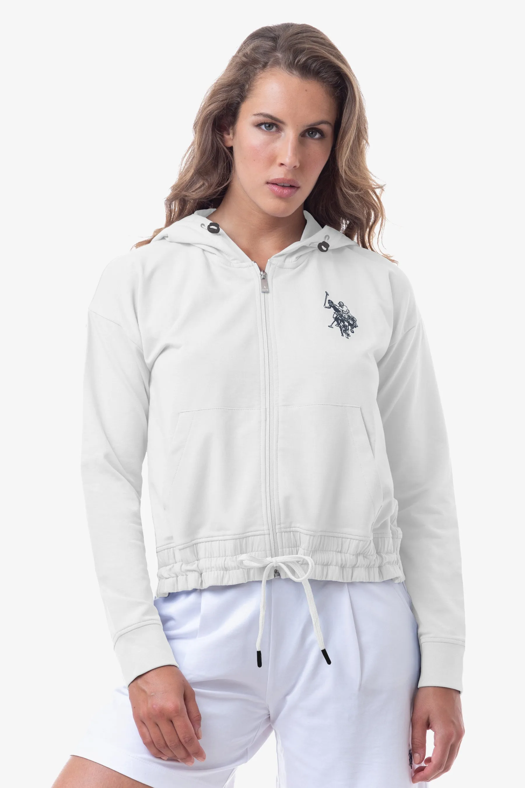 Felpa in cotone con logo big U.S. Polo Assn.