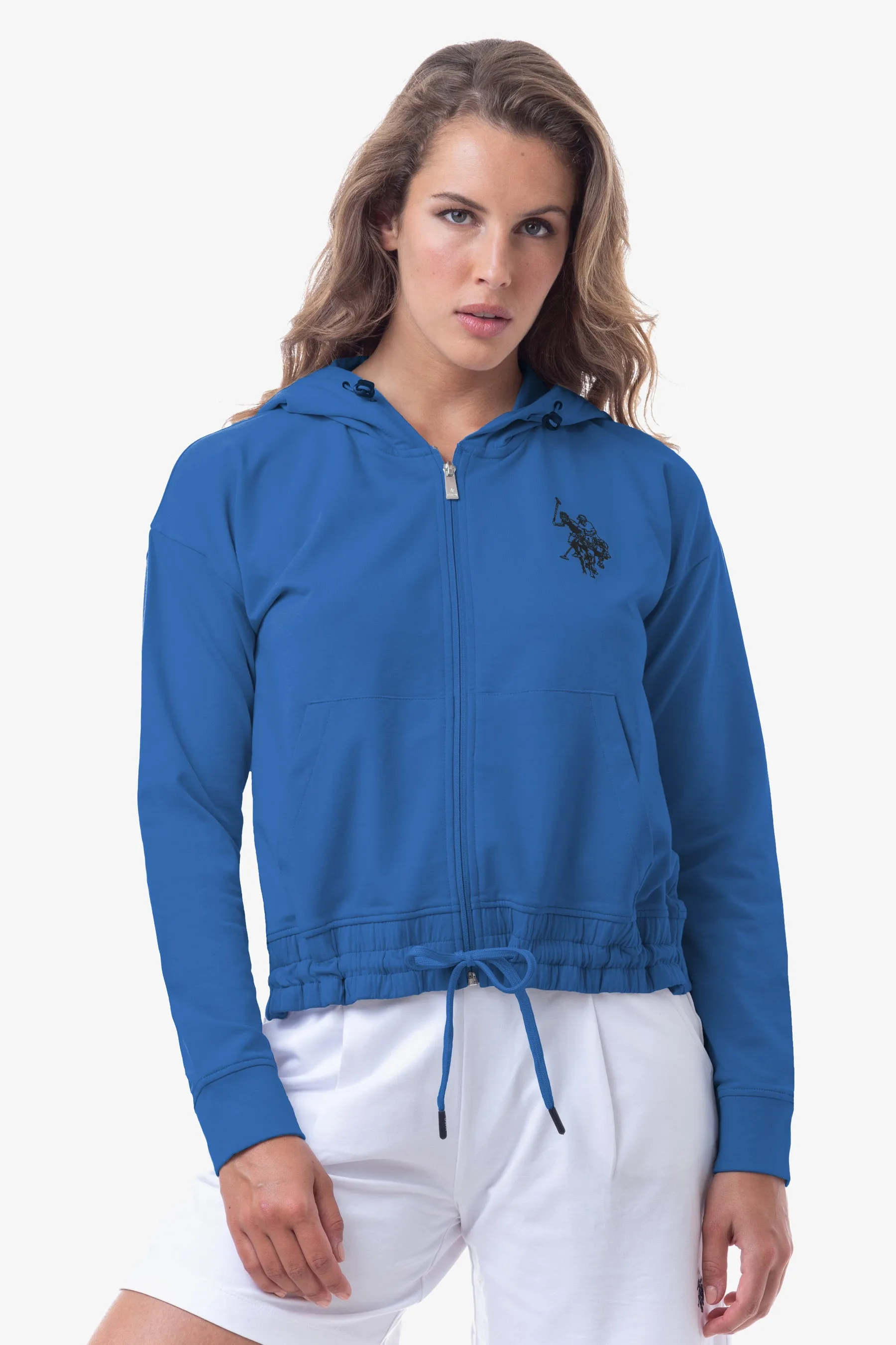 Felpa in cotone con logo big U.S. Polo Assn.