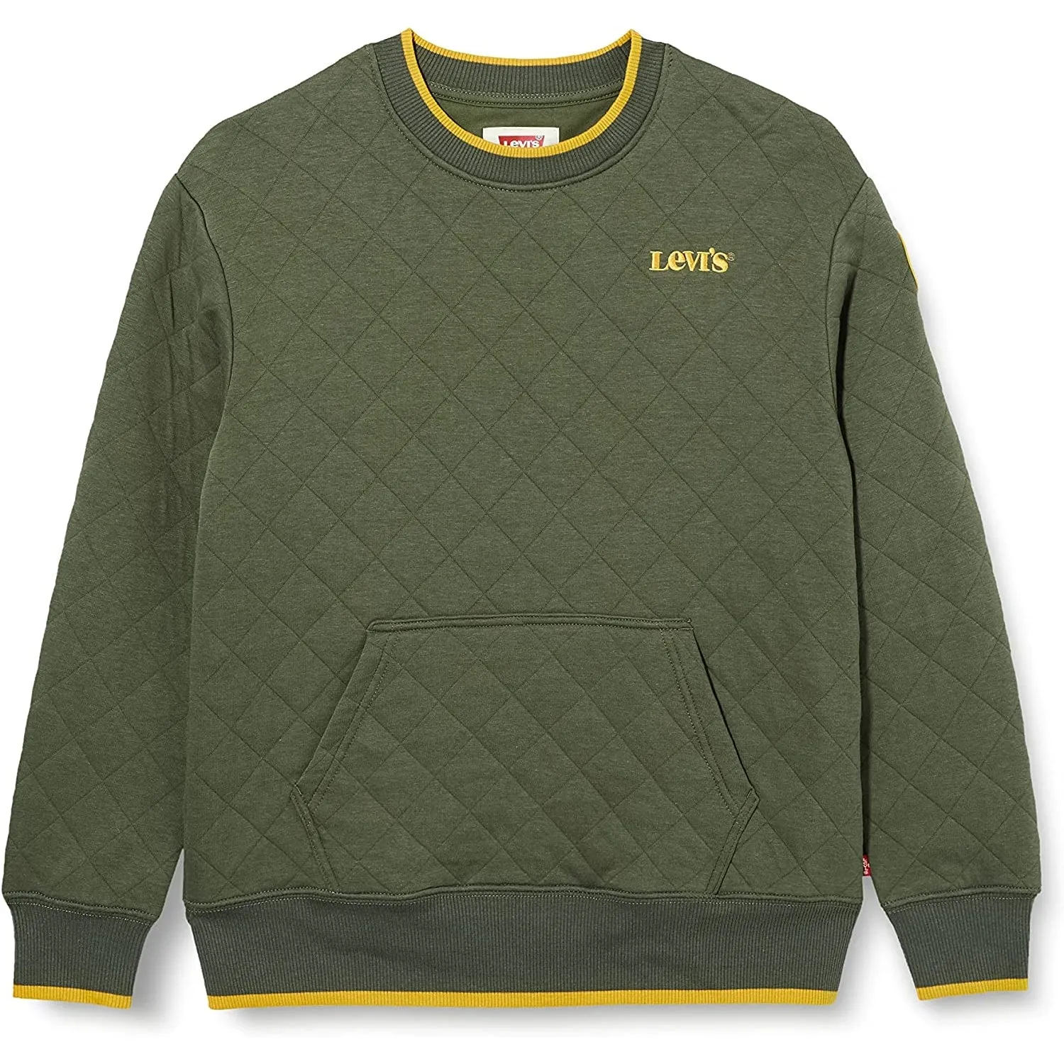 Felpa LEVIS Bambino quilted Verde