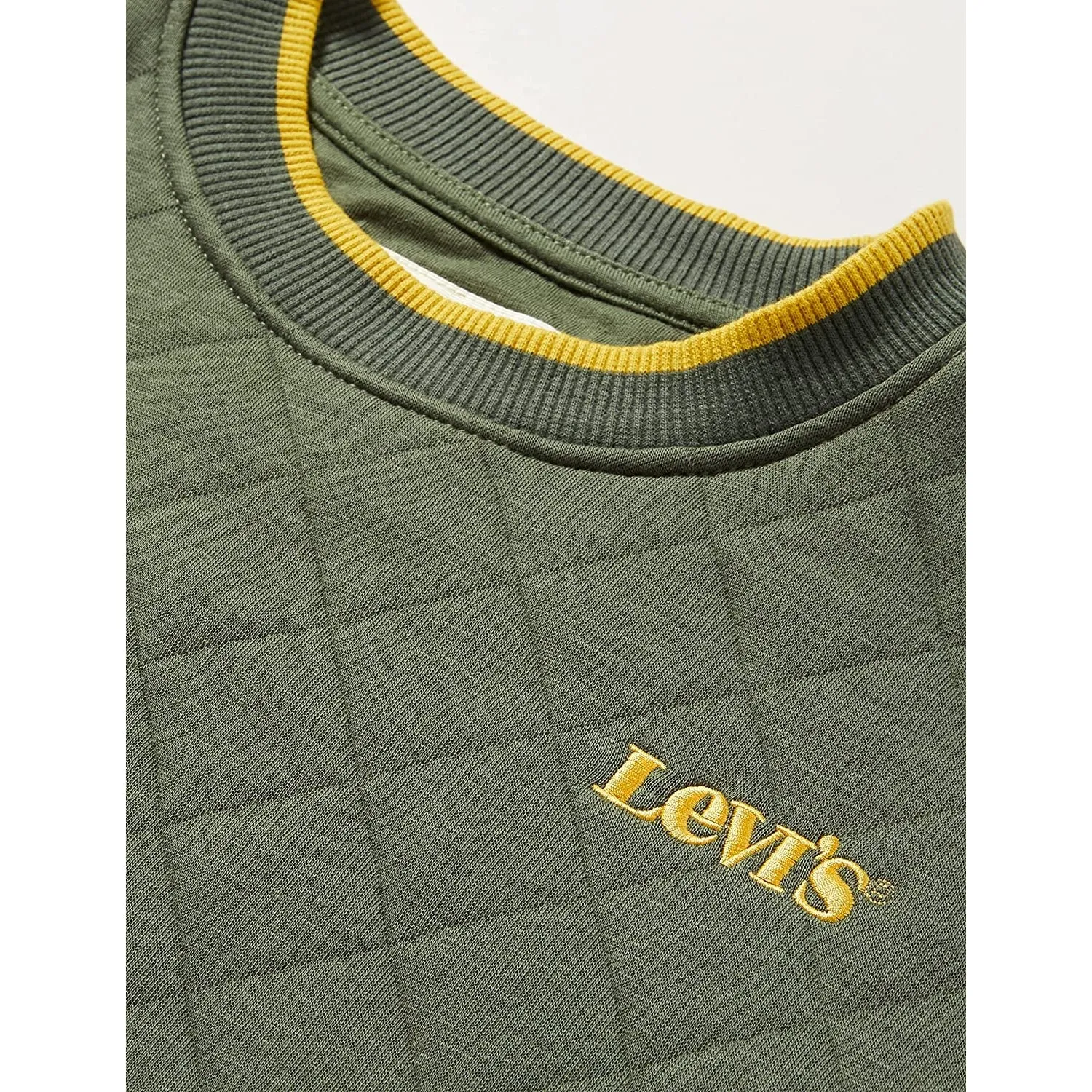 Felpa LEVIS Bambino quilted Verde