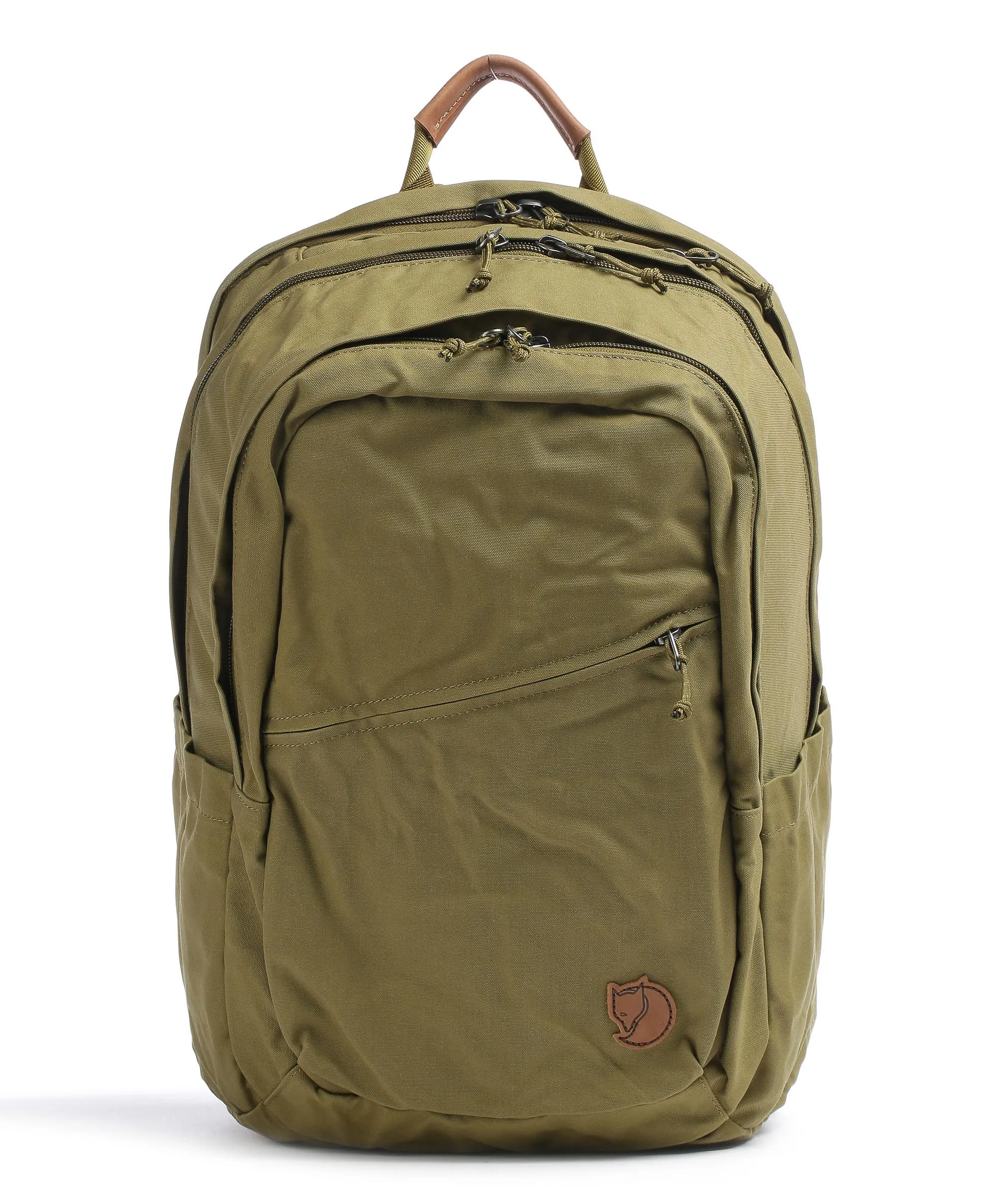  Fjällräven Räven 28 Zaino 14″ poliestere, cotone verde-oliva  