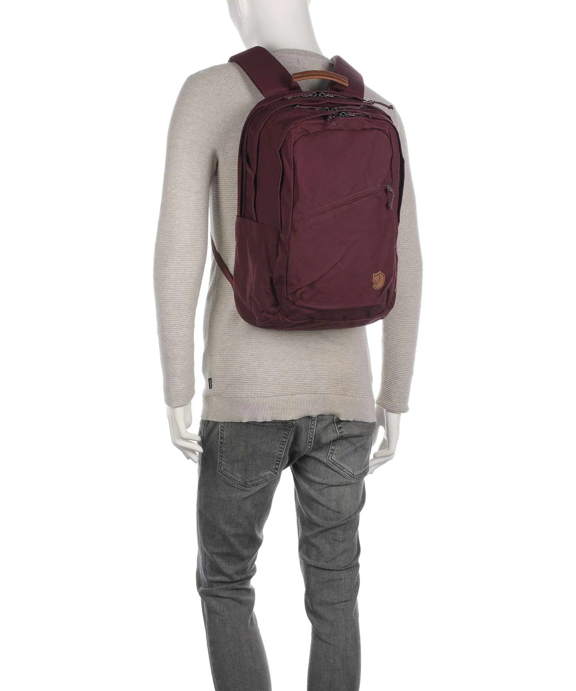  Fjällräven Räven 28 Zaino 14″ poliestere, cotone vino  