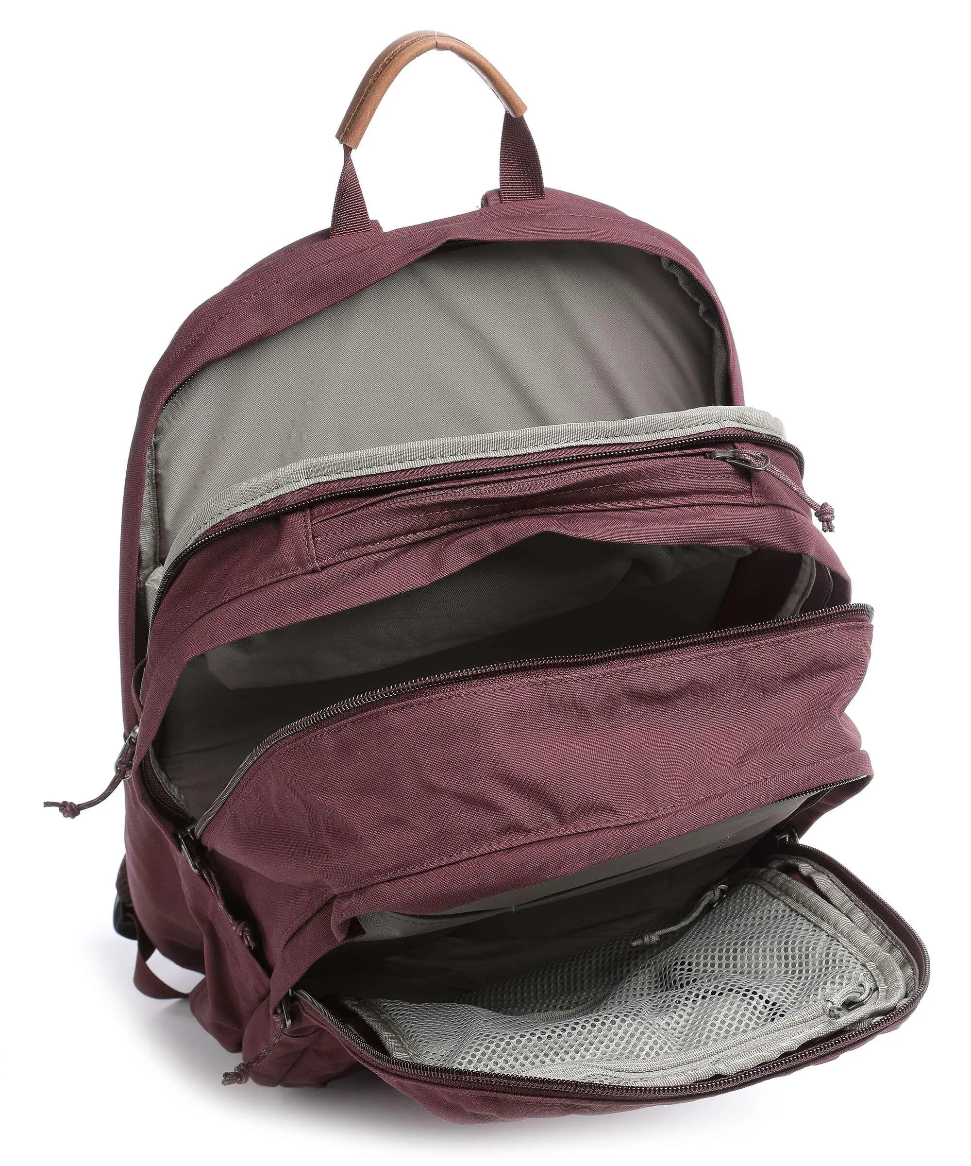  Fjällräven Räven 28 Zaino 14″ poliestere, cotone vino  