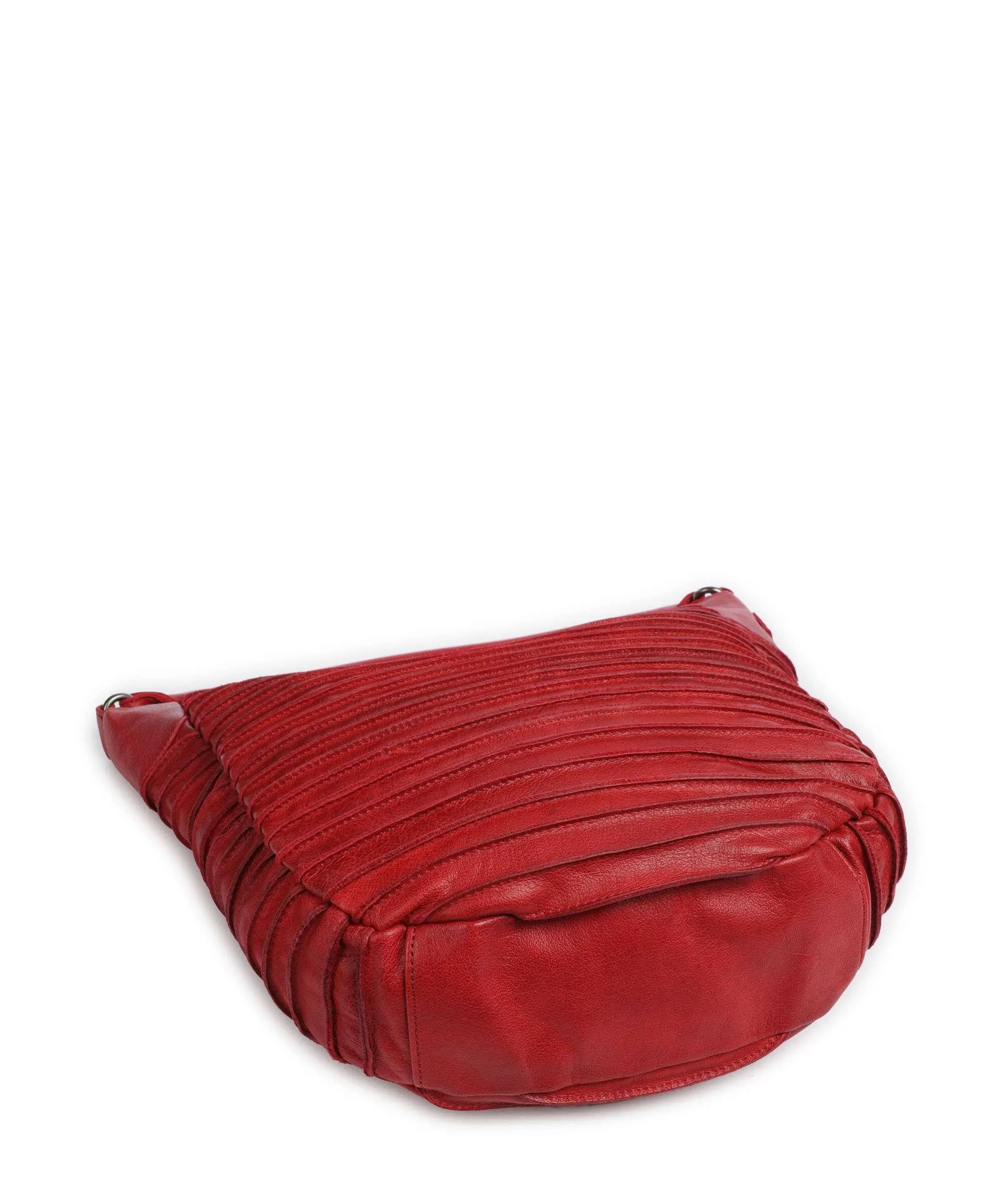  FredsBruder Bestseller Borsa hobo pelle granulata rosso  