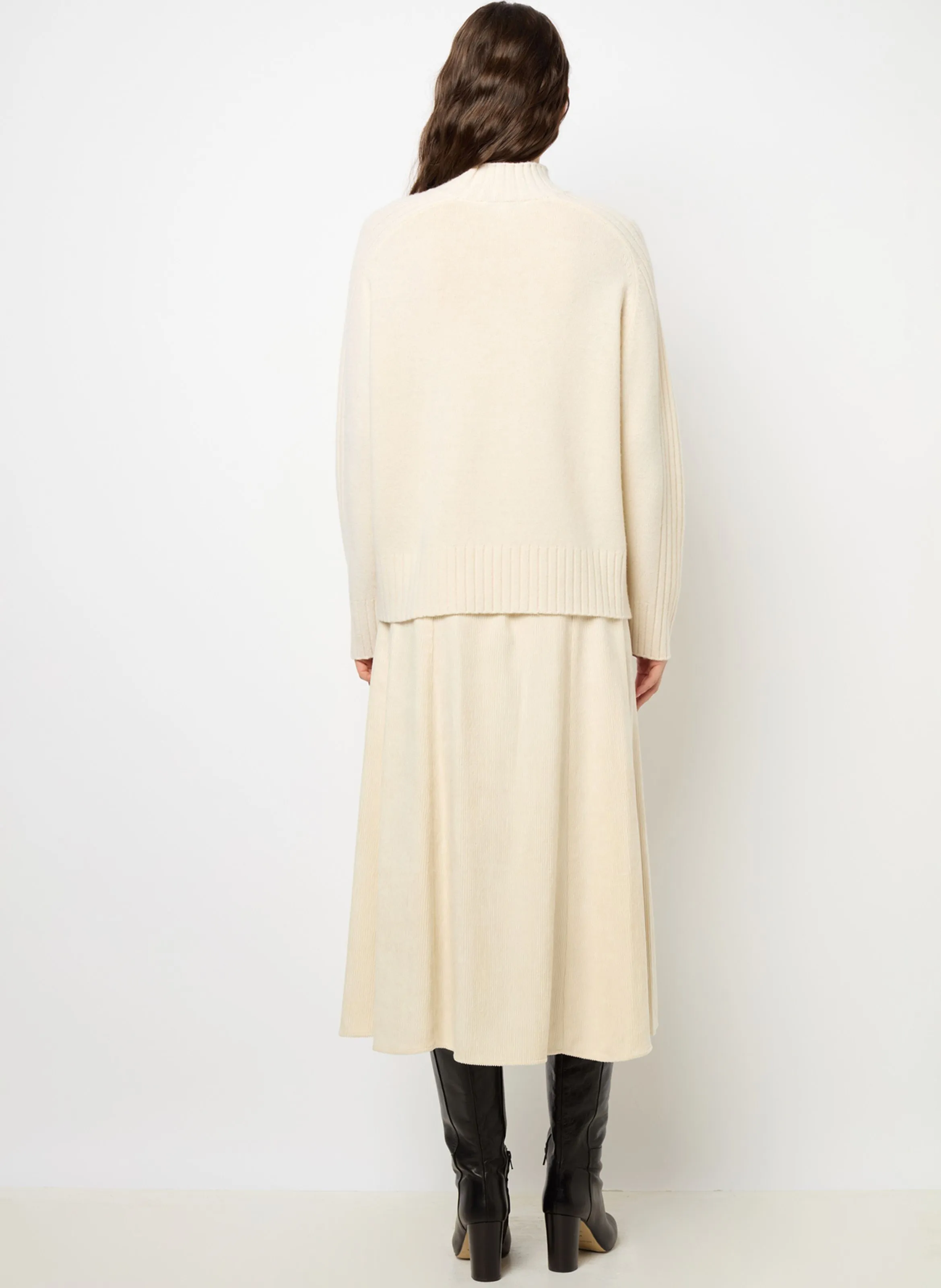  GERARD DAREL   JAINA - Maglione a collo alto in lana e cashmere misto | Bianco