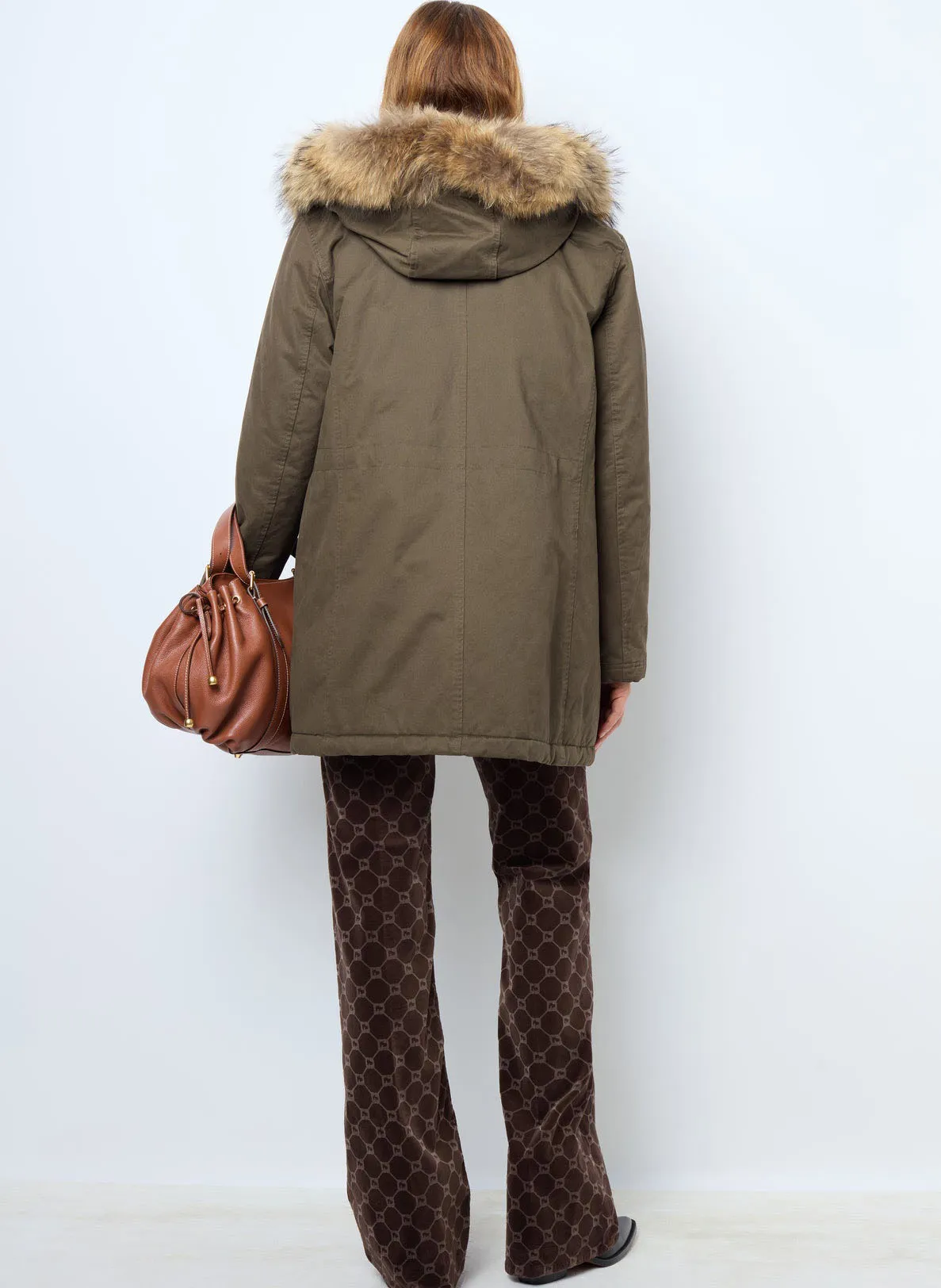  GERARD DAREL   LOUCINE - Parka a collo alto in cotone | Kaki