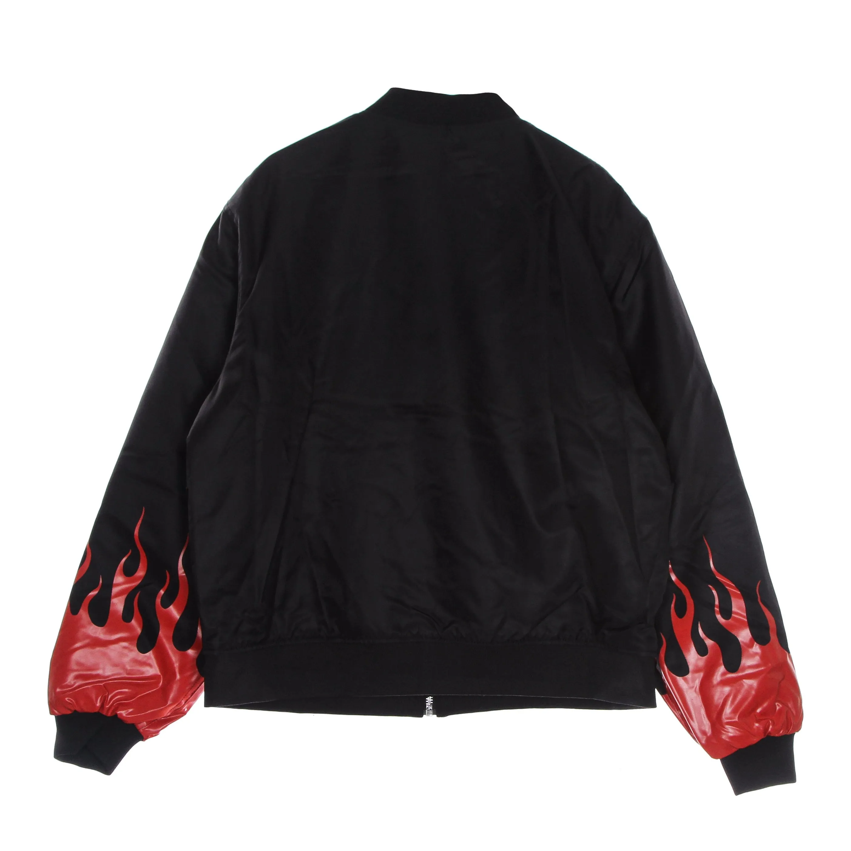 Giubbotto Bomber Uomo Red Flames Bomber Black/red