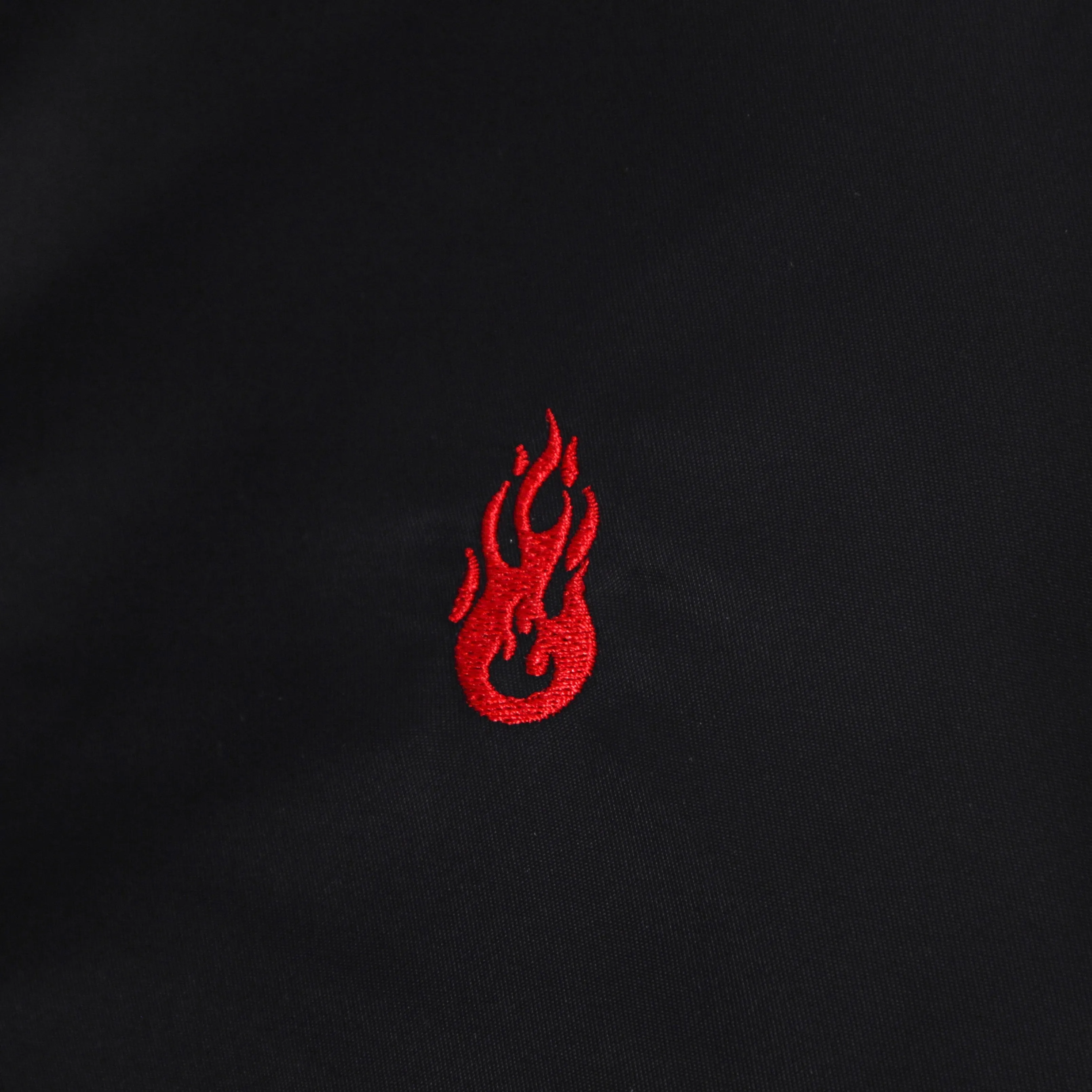 Giubbotto Bomber Uomo Red Flames Bomber Black/red