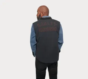 HARLEY DAVIDSON Gilet da uomo in tela Forever Harley - Black Beauty REF. 97410-23VM