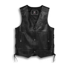 HARLEY DAVIDSON Gilet in pelle Tradition II da uomo REF.98024-18VM