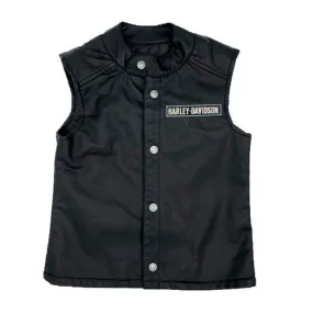 HARLEY DAVIDSON GILET LITTLE BOY PU BIKER VEST REF. 6070183