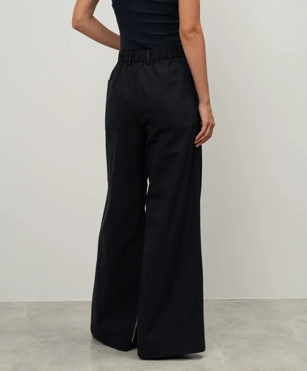 Helmut Lang Pantaloni blu con cerniere O04HW208