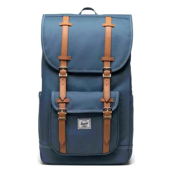 Herschel Herschel Little America Mid Backpack Blue Mirage / White Stitch - Zaino Blu    