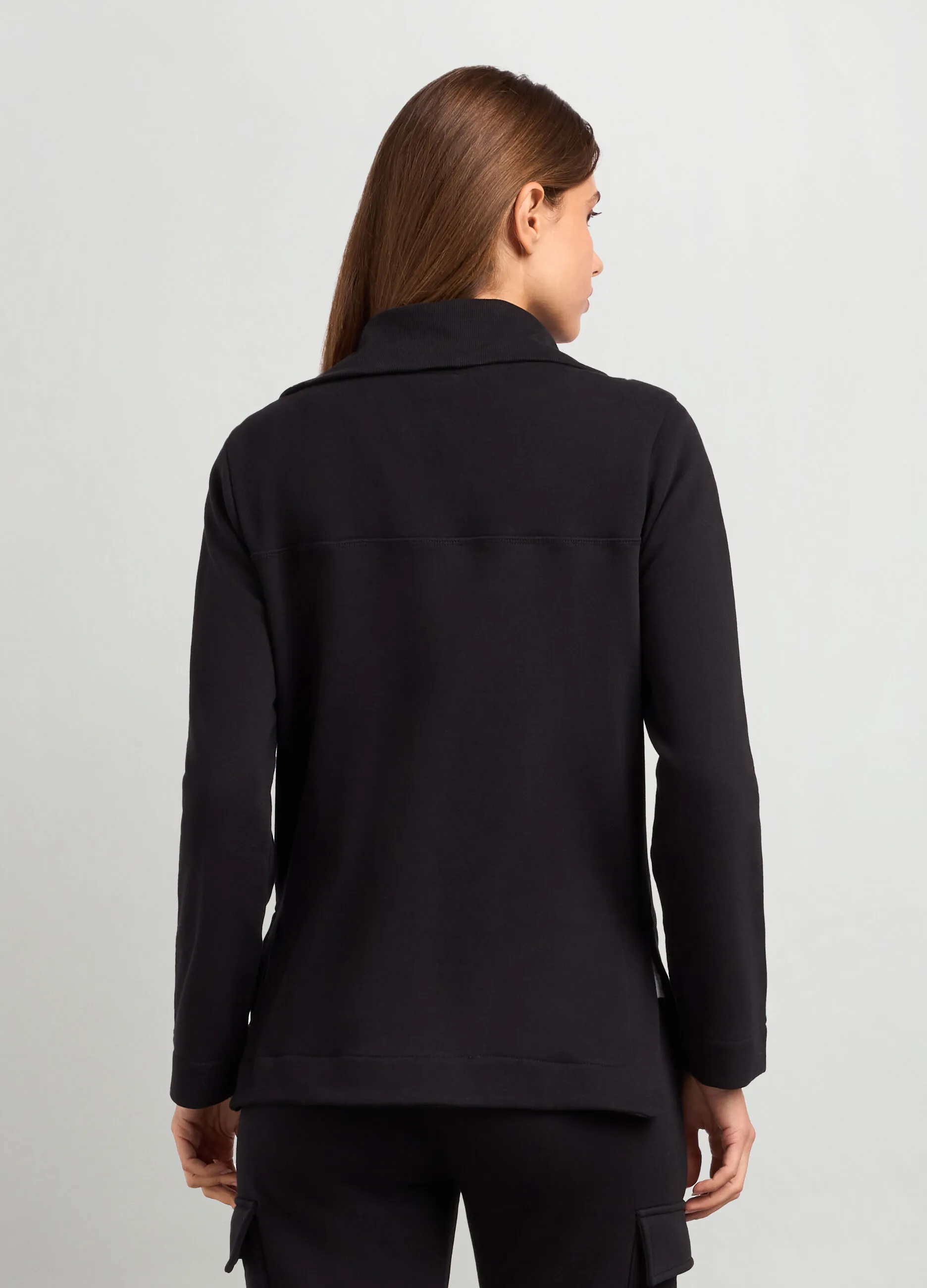 HOLISTIC  Felpa full zip in puro cotone donna