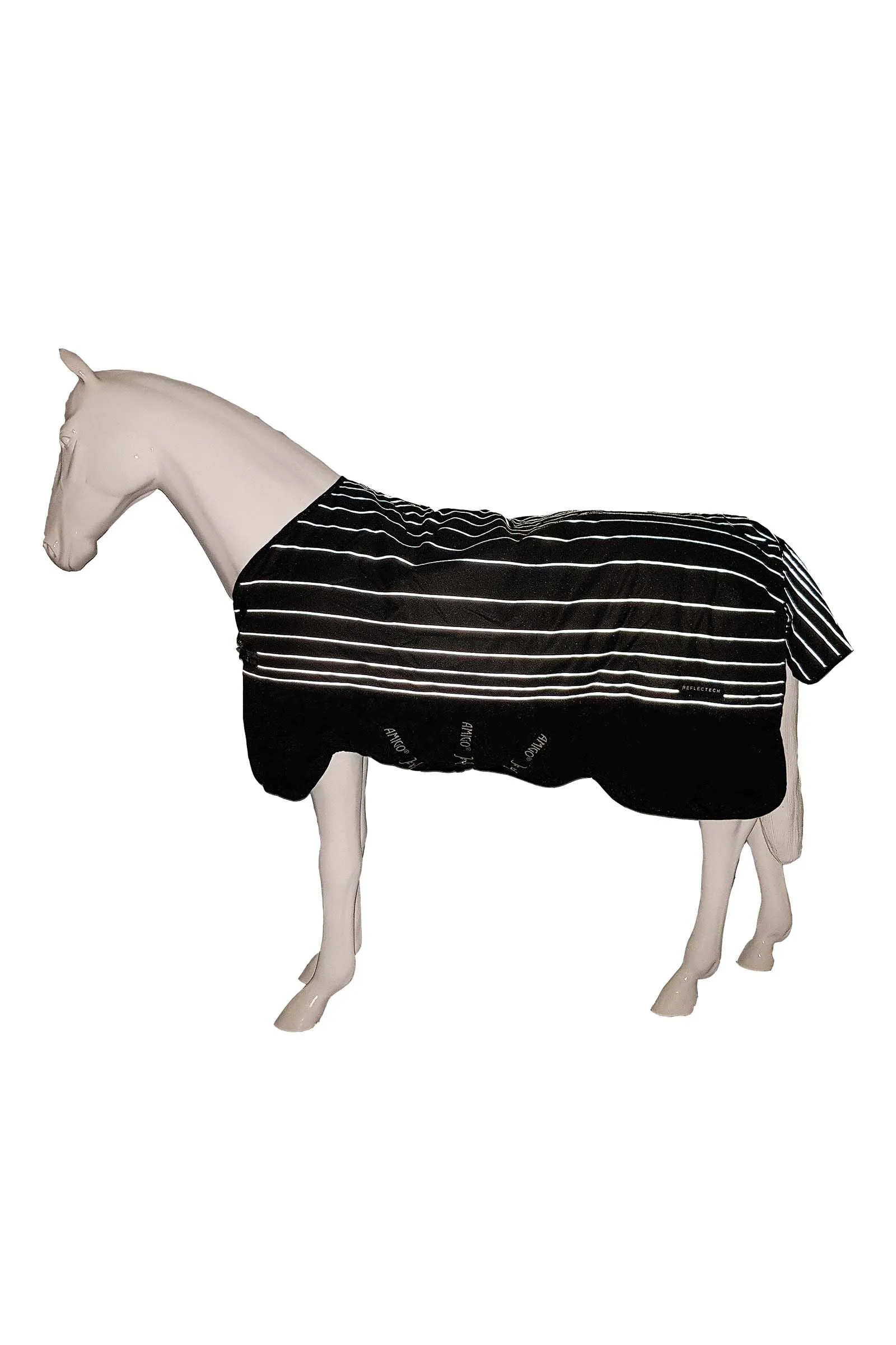 Horseware Amigo Bravo 12 Plus Coperta da turnout riflettente con collo rimovibile, 250 gr