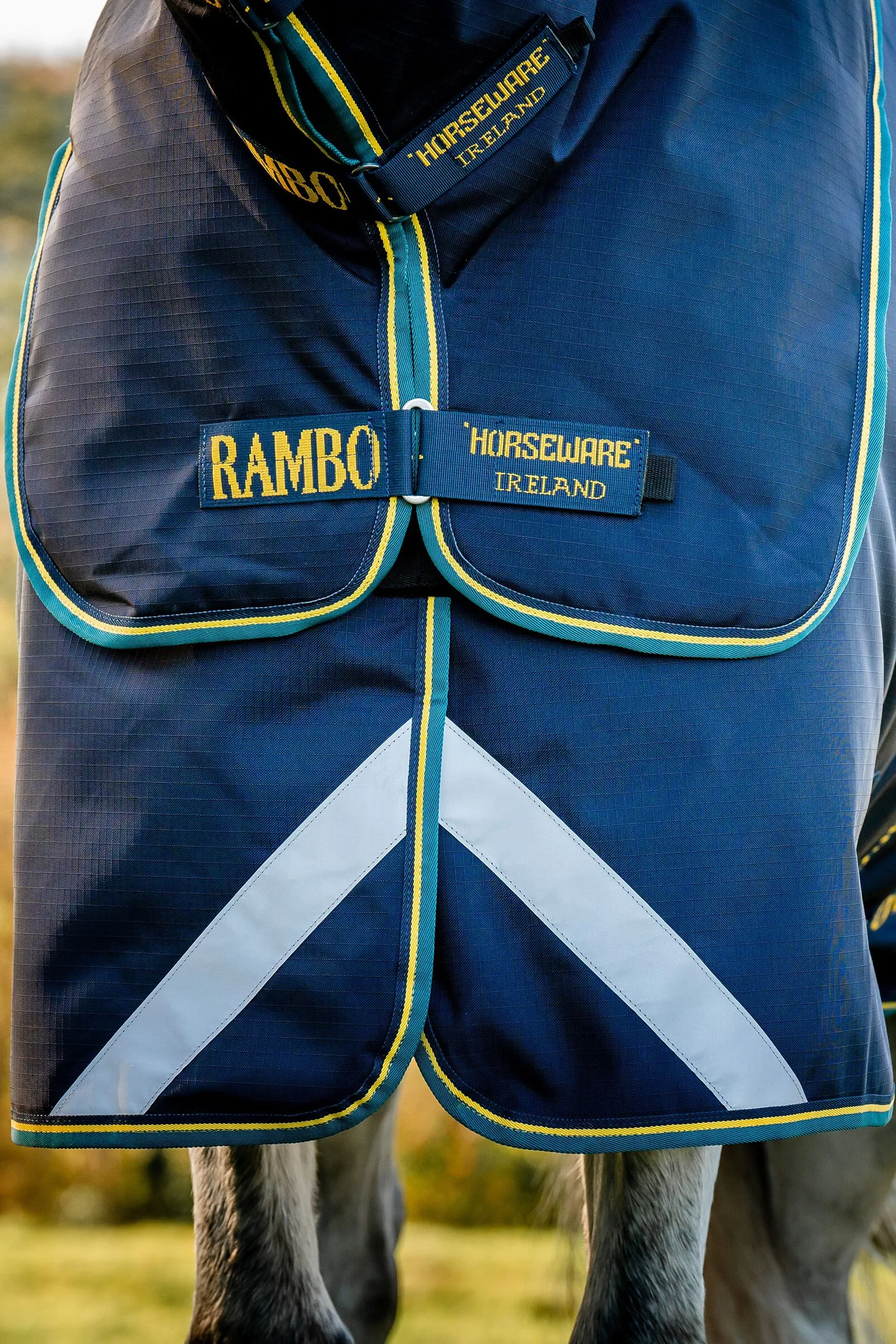 Horseware Rambo Duo Force 2.0, Coperta da turnout 100 gr (100g esterno con 100g fodera e 300g fodera)