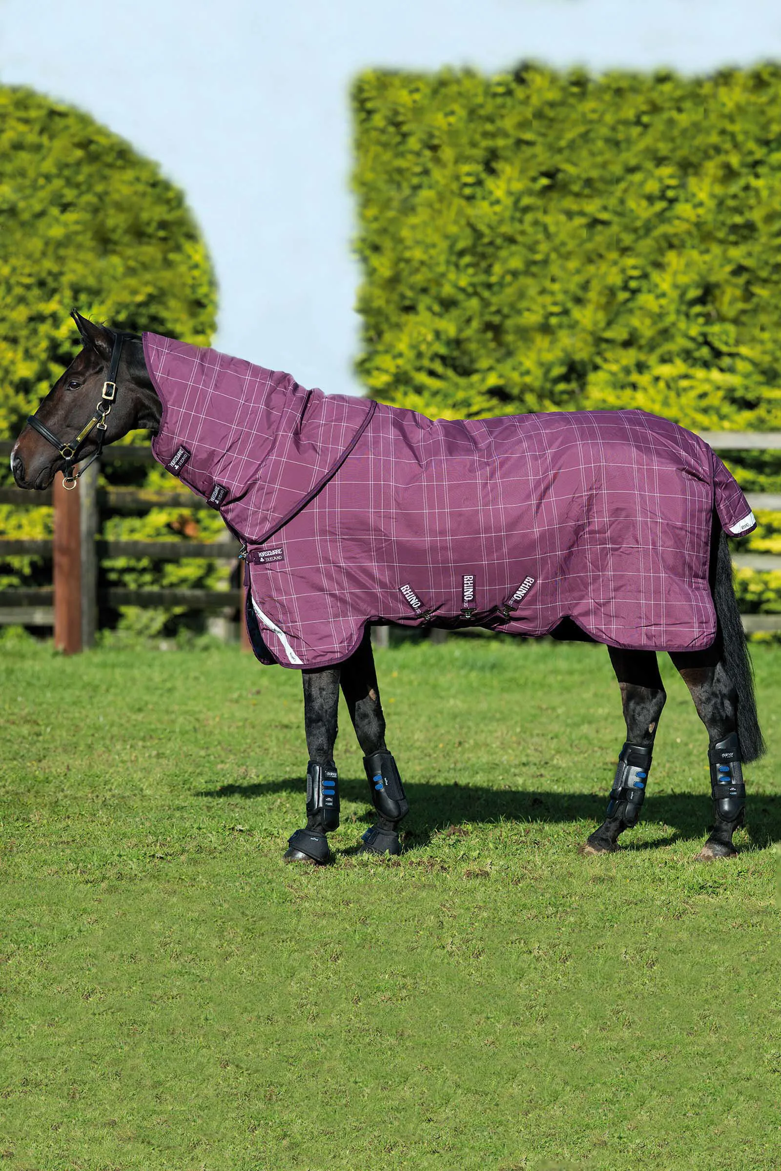 Horseware Rhino Plus Coperta da turnout con collo rimovibile, 250 gr