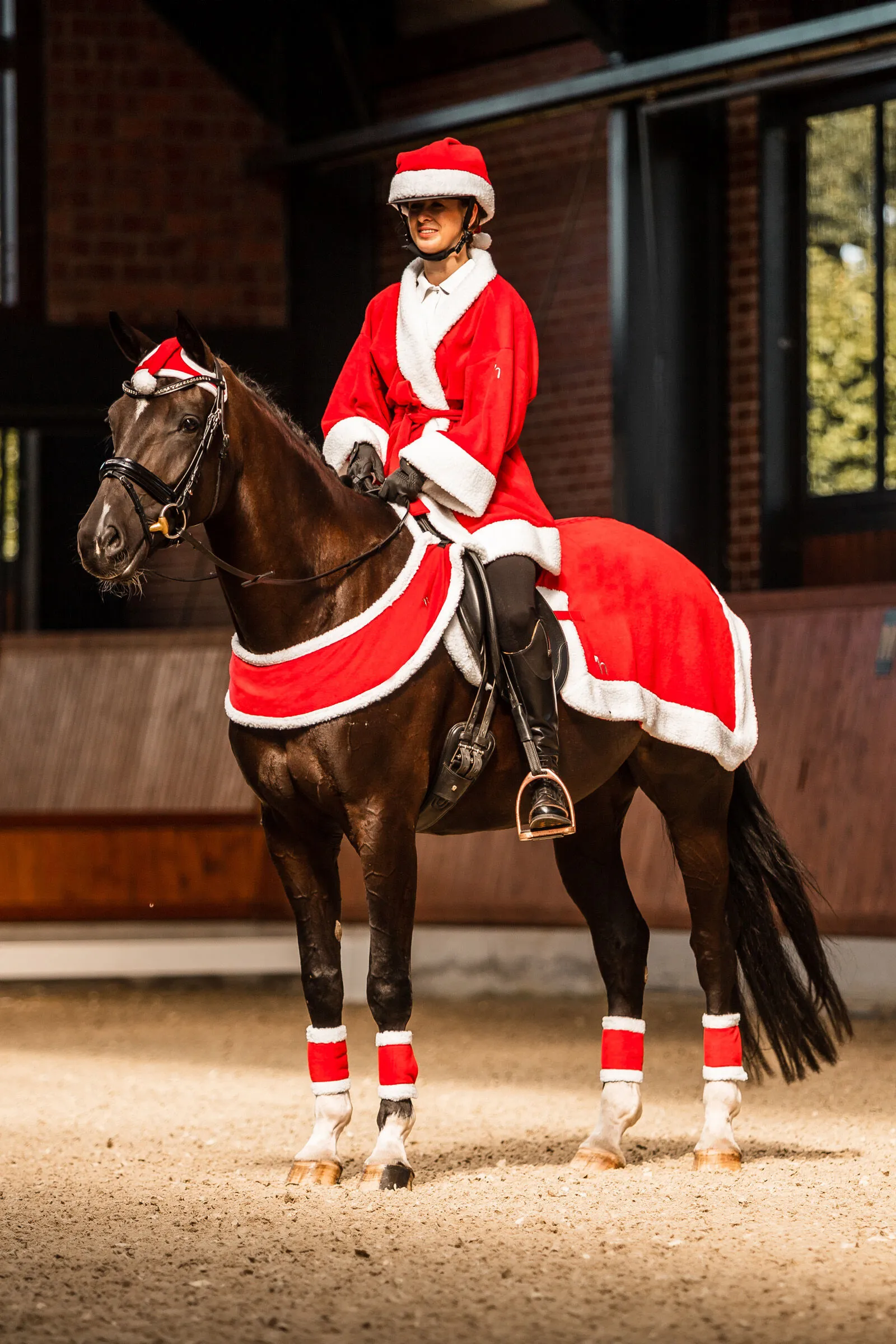 Horze Coperta da equitazione natalizia