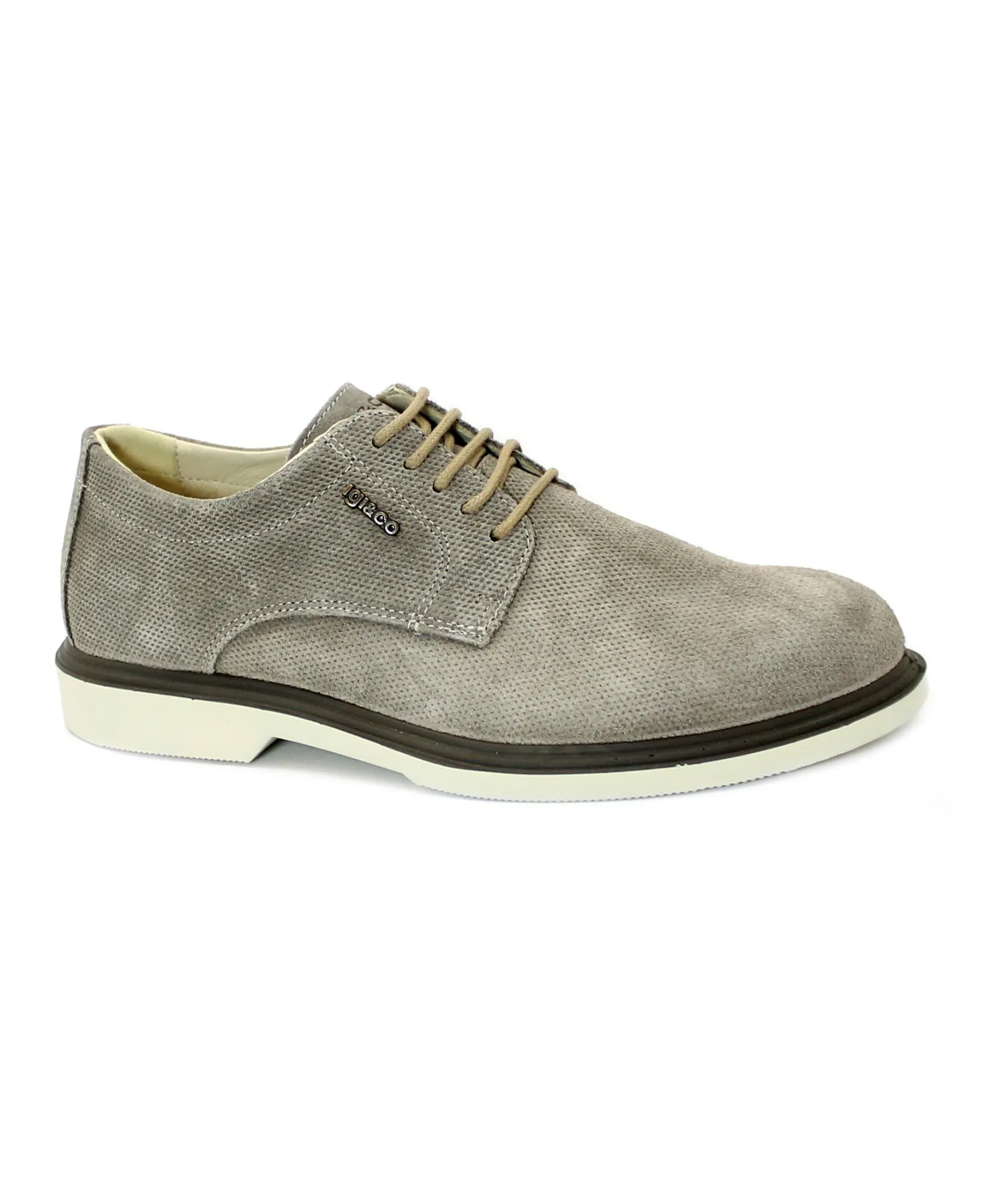 IGI&CO 5607011 peltro scarpe uomo sportive casual lacci camoscio