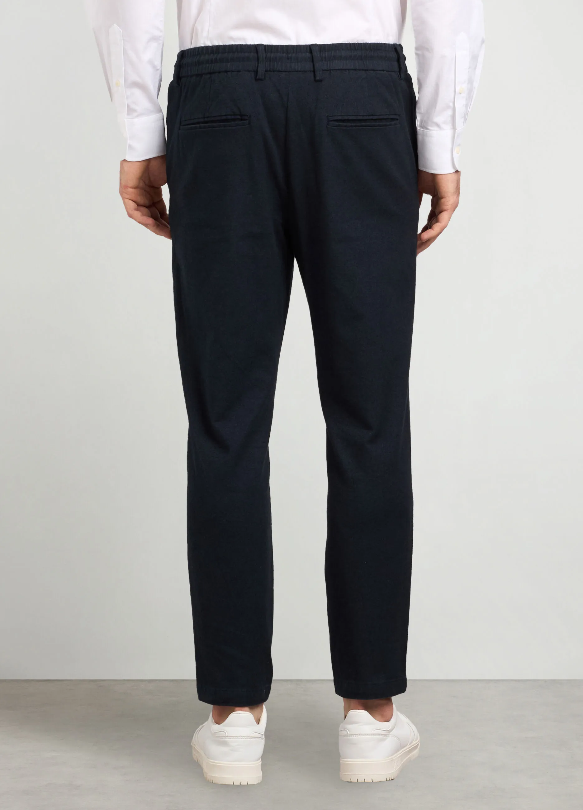 J. HART & BROS  Pantaloni chino slim fit in twill di cotone stretch