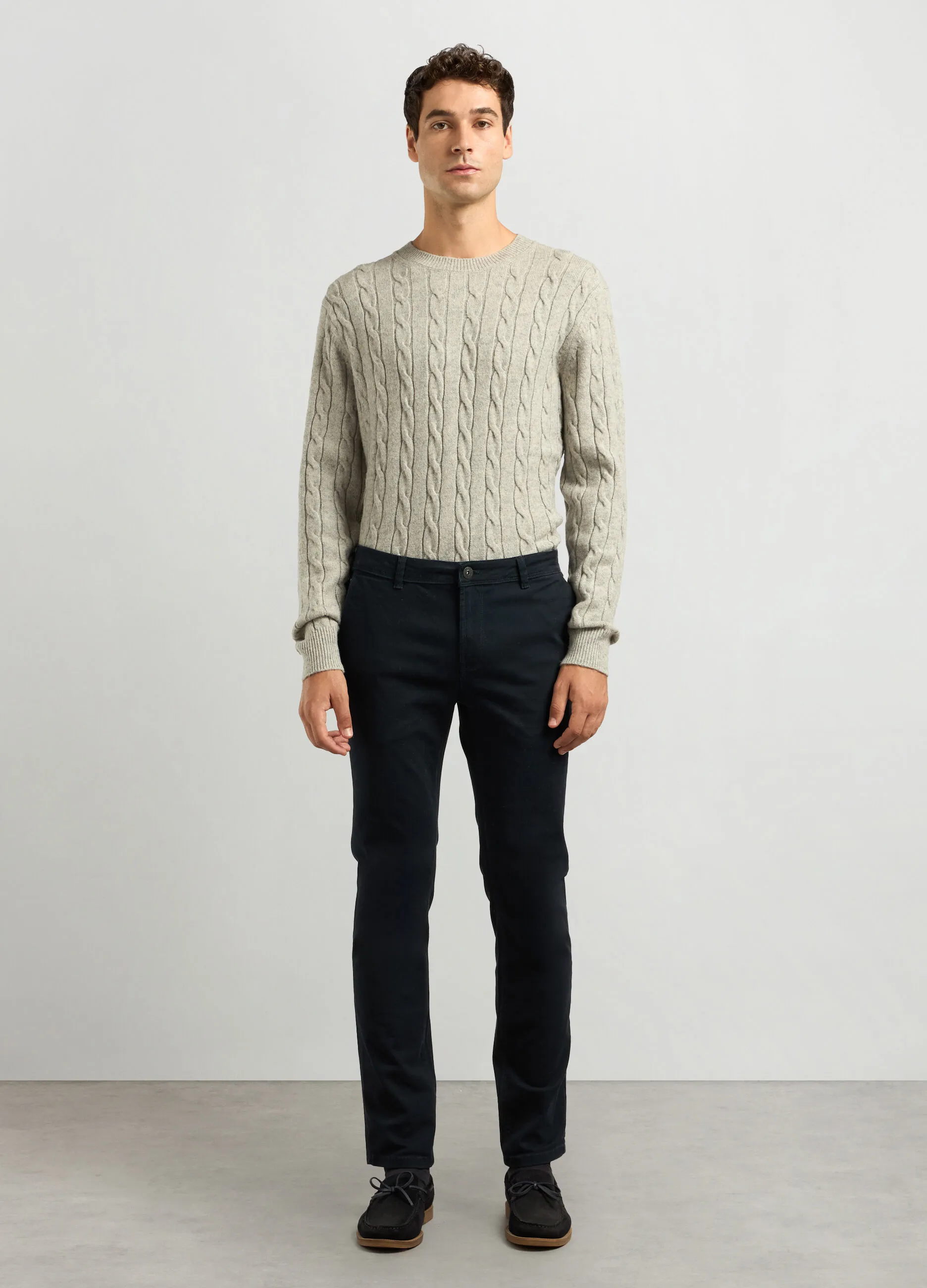 J. HART & BROS  Pantaloni slim fit in cotone stretch uomo