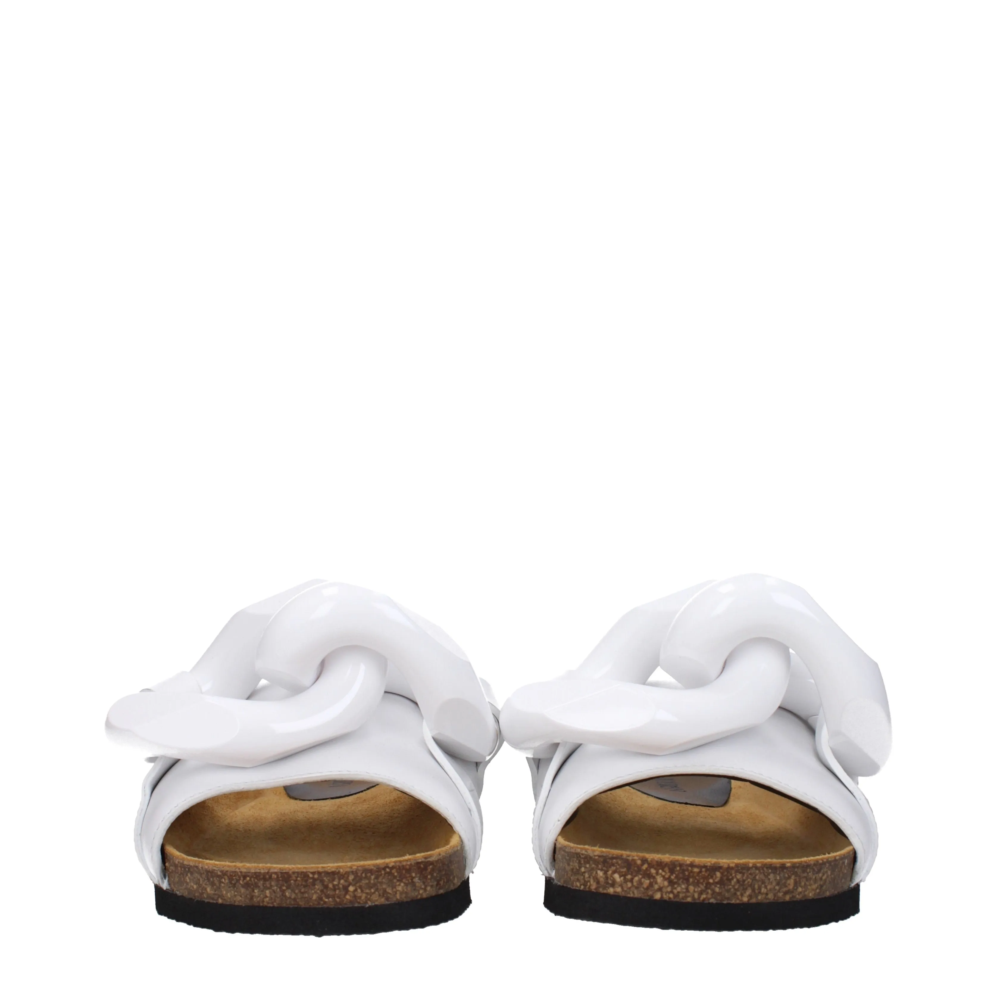 Jw Anderson Ciabatte e Zoccoli Donna Pelle Bianco