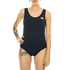 Kappa 222 Banda Auber Bodysuit - Black - Body Donna Nero    