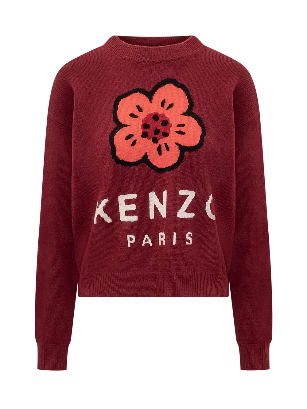 KENZO Maglia con Logo Flower Boke  