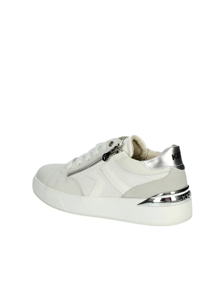 KEYS  SNEAKERS BASSA K-9083 BIANCO/ARGENTO