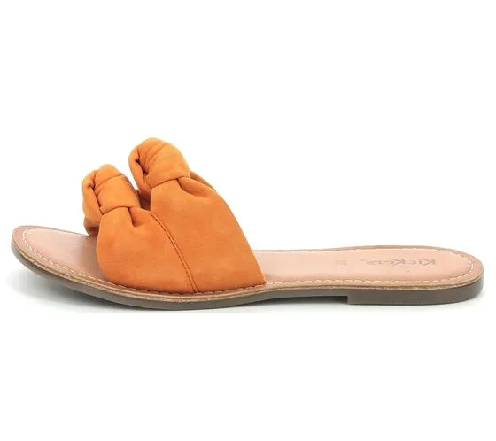 Kickers Divalto zoccoli da donna in vera pelle con cinturini design nodo 895080-50 73 Arancione