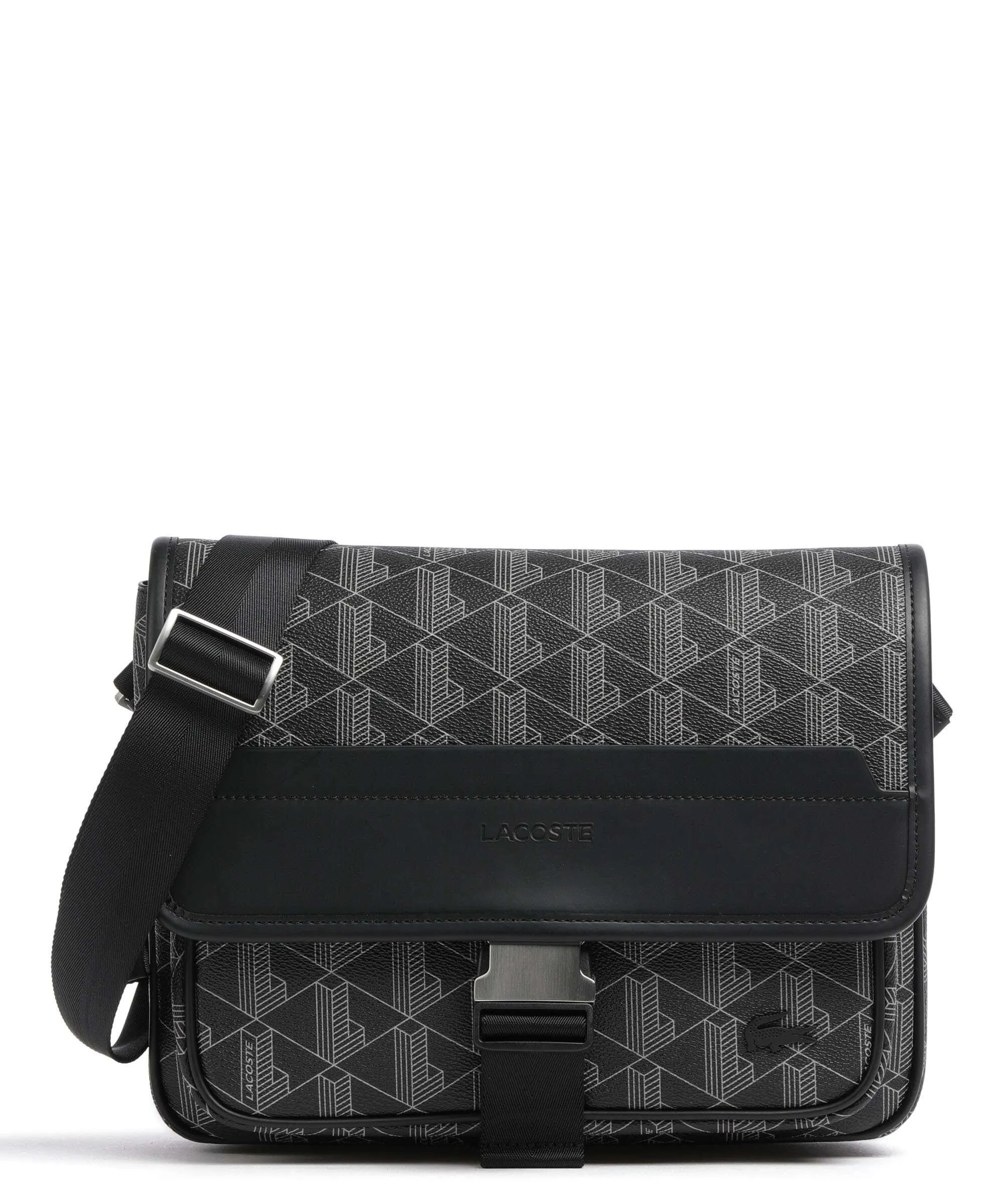  Lacoste The Blend Borsa messenger plastica nero  