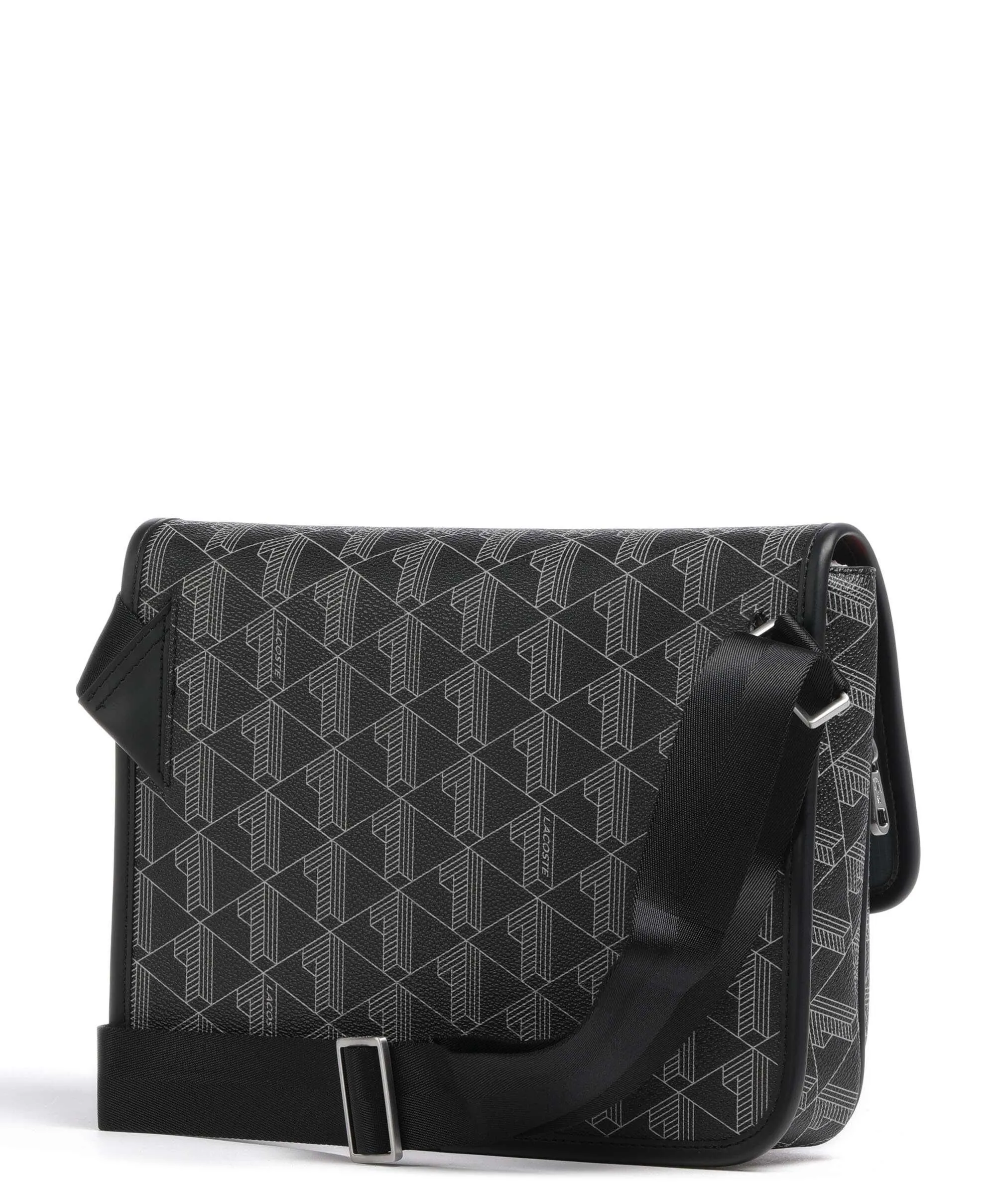  Lacoste The Blend Borsa messenger plastica nero  