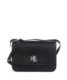  Lauren Ralph Lauren Sophee 22 Borsa a spalla pelle di vacchetta goffrata nero  