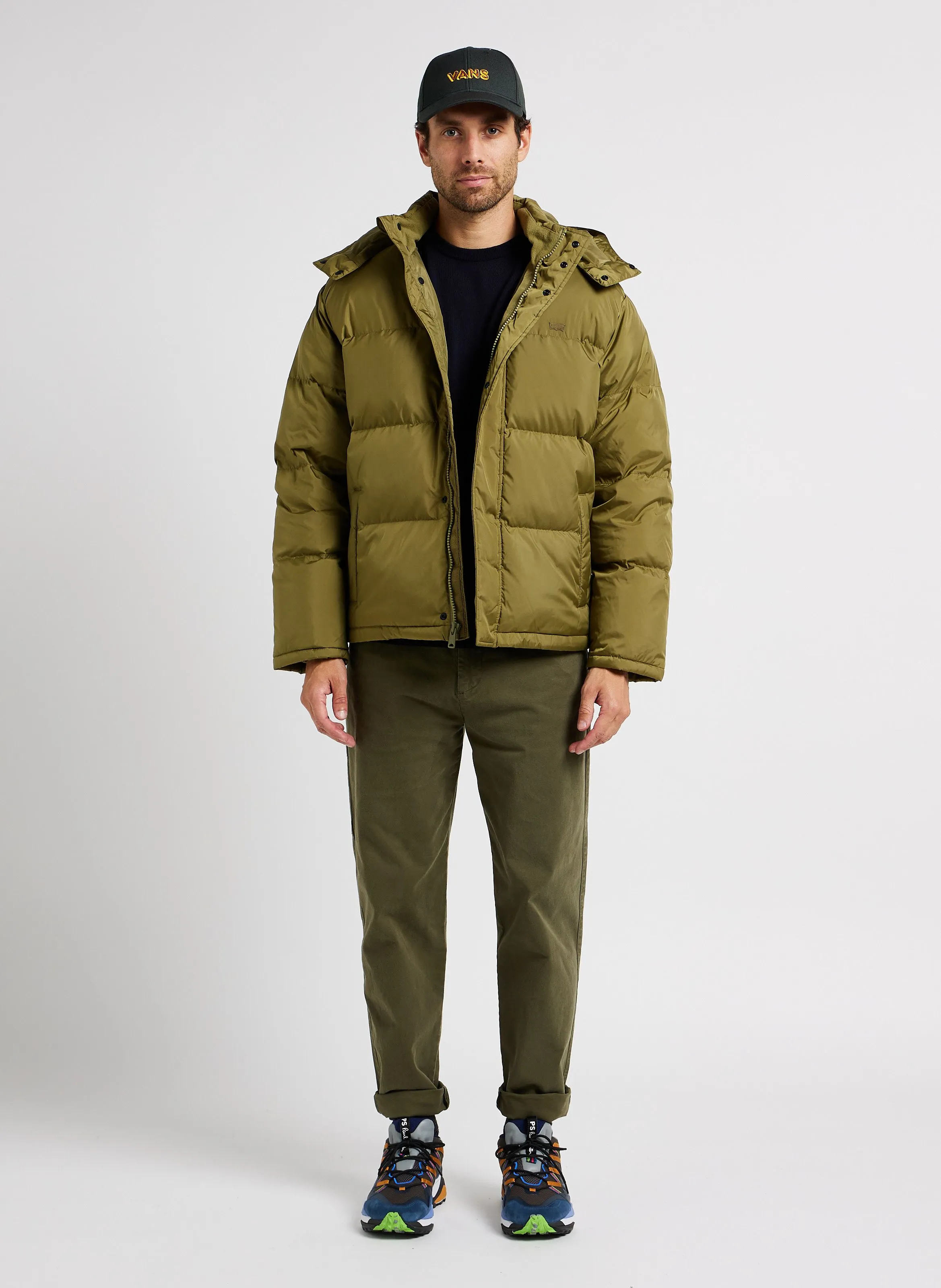  LEVI'S   LAUREL SHORT PUFFER - Piumino dritto con cappuccio staccabile | Verde