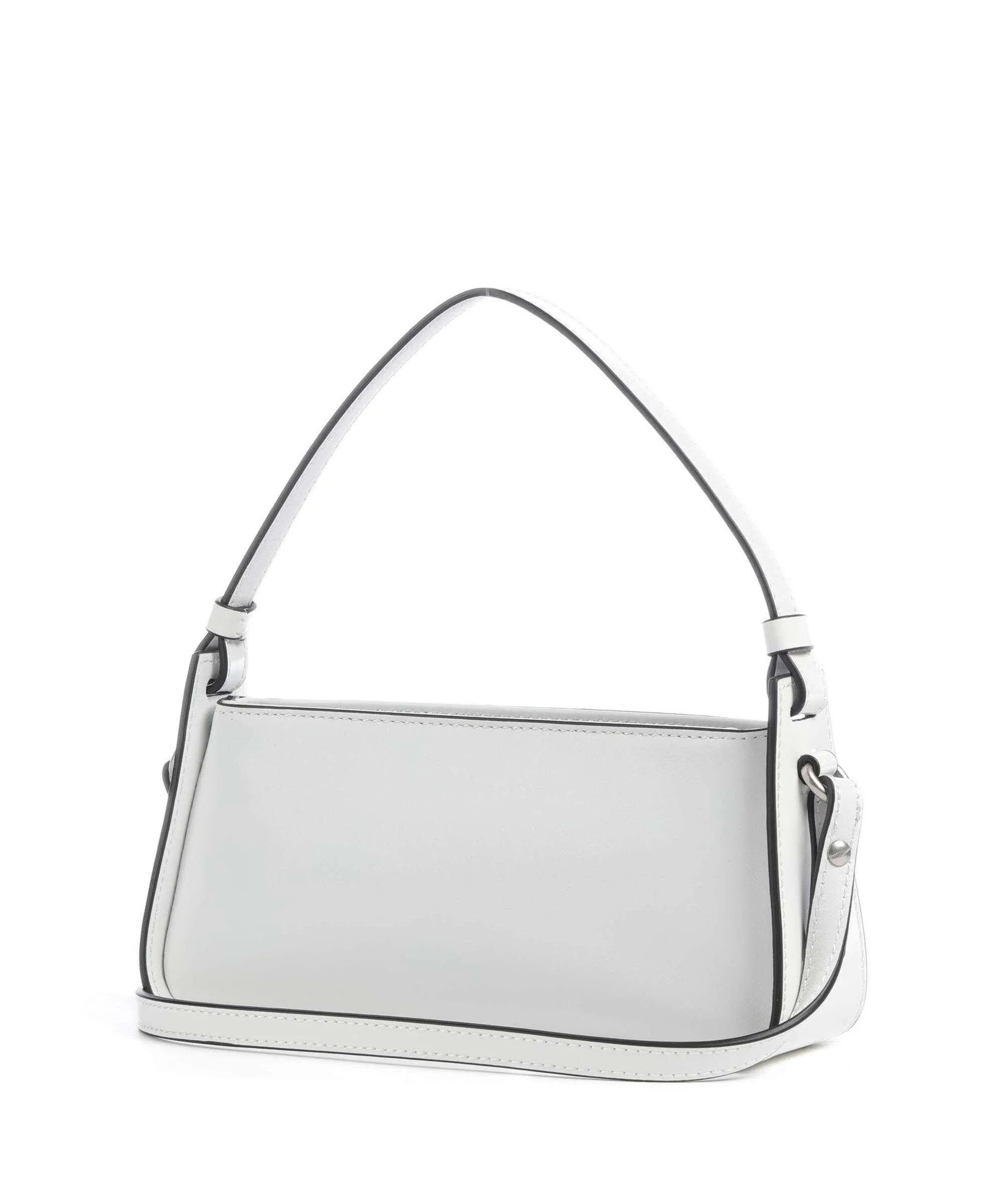  Liebeskind Francis Calf Optic XS Borsa a spalla pelle a grana fine bianco  