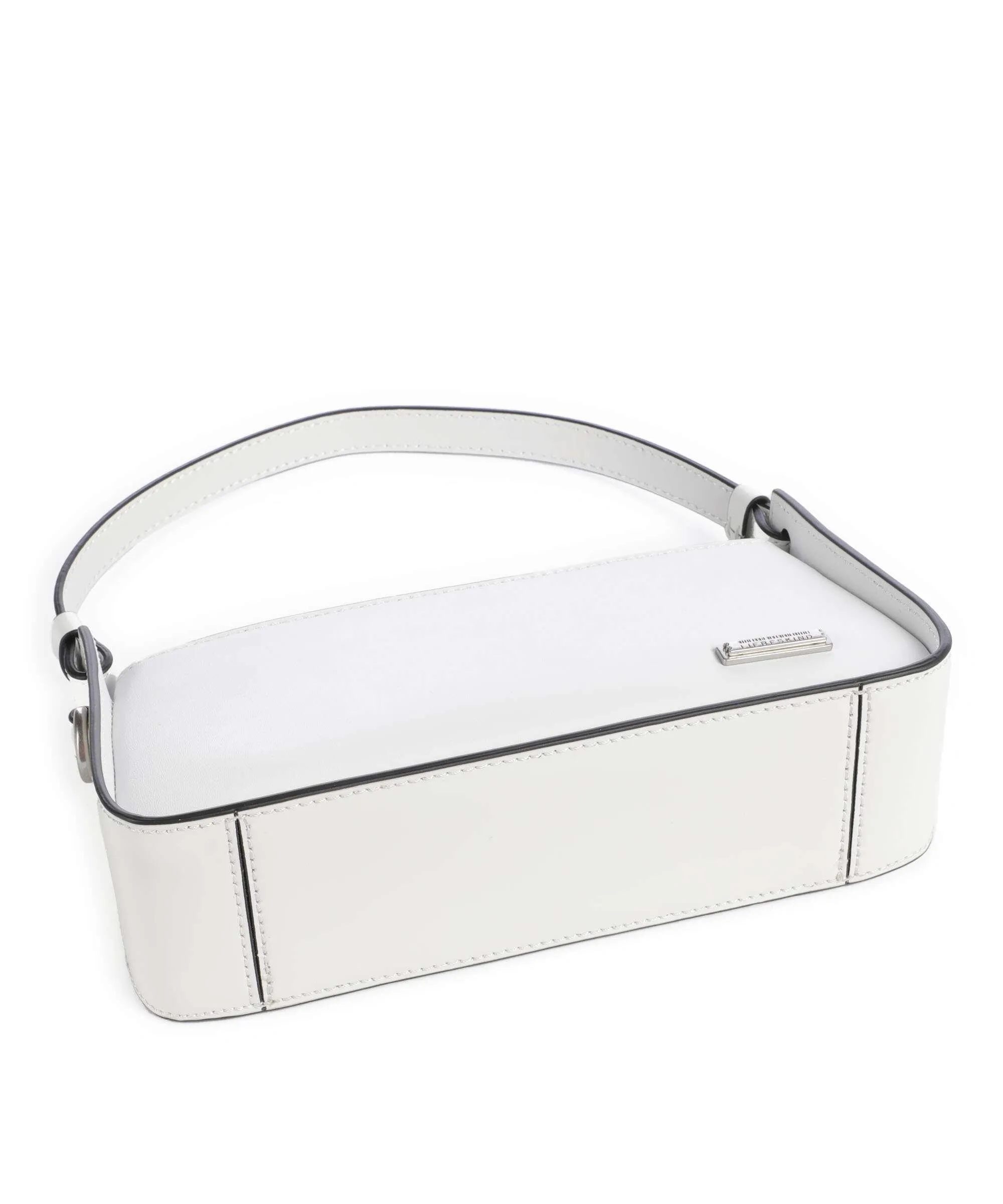  Liebeskind Francis Calf Optic XS Borsa a spalla pelle a grana fine bianco  