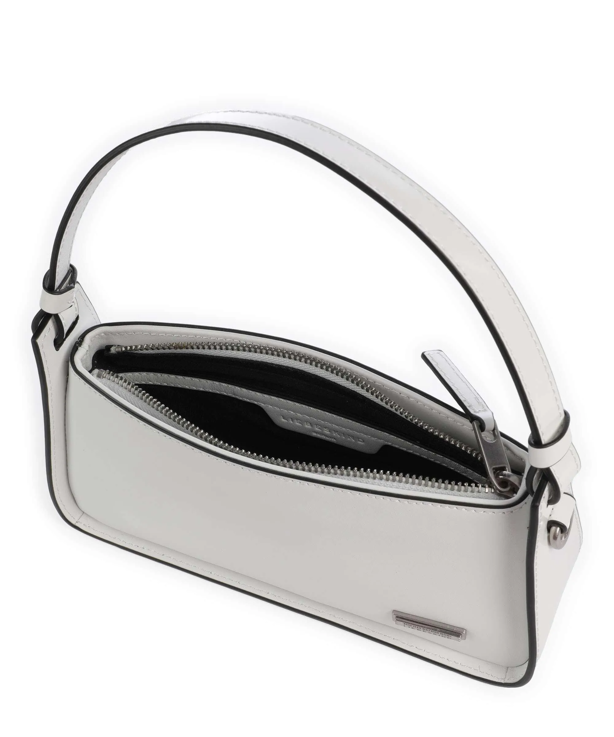  Liebeskind Francis Calf Optic XS Borsa a spalla pelle a grana fine bianco  