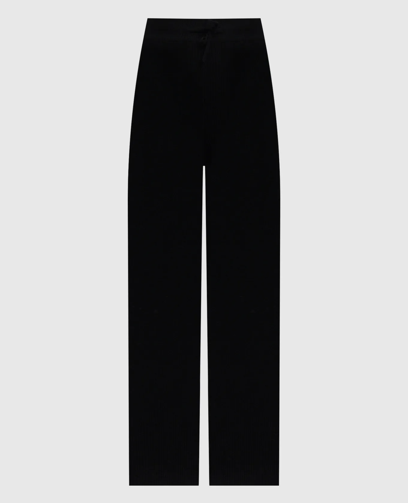 LISA YANG Pantaloni in cashmere a coste nero erica 202150