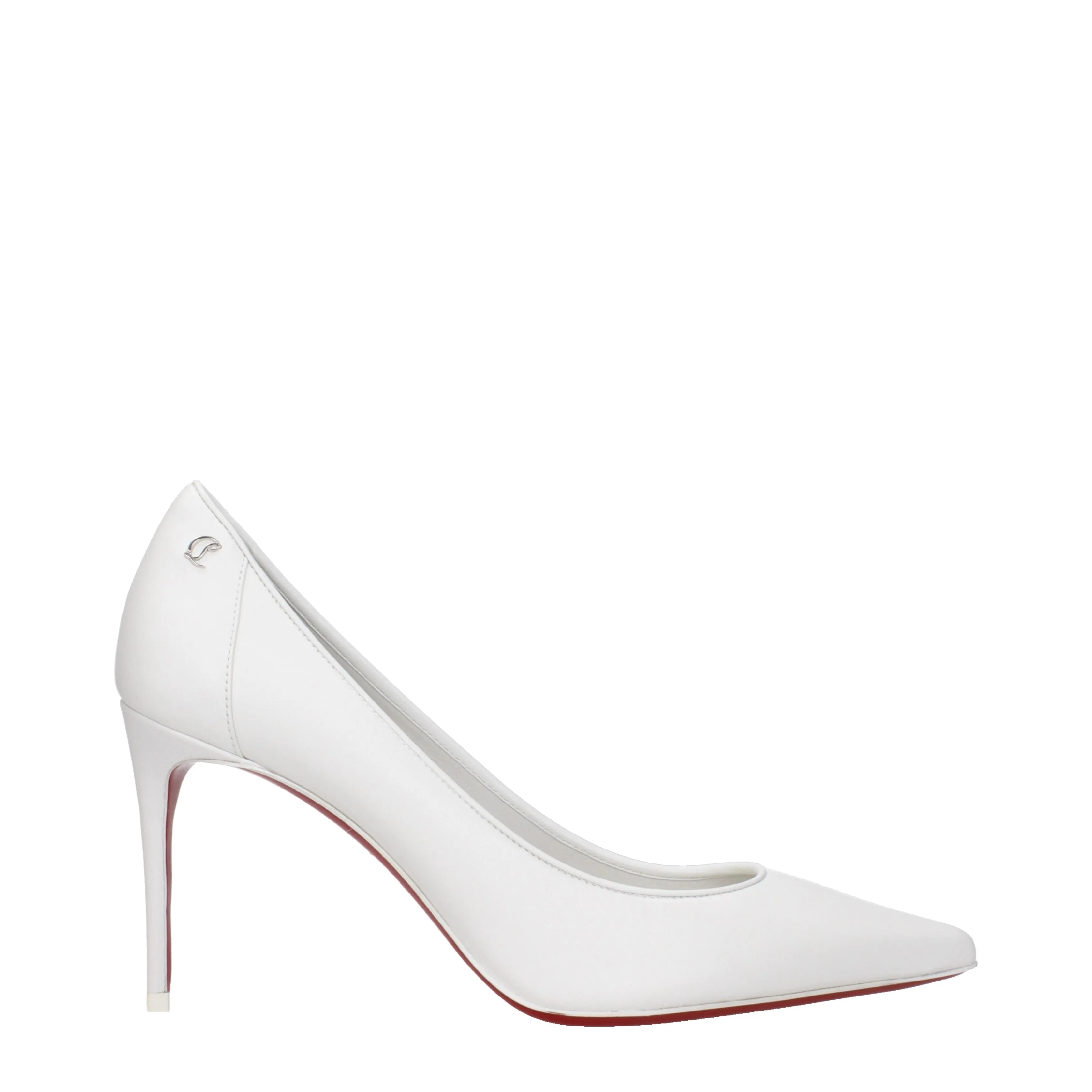 Louboutin Décolleté Kate Donna Pelle Bianco