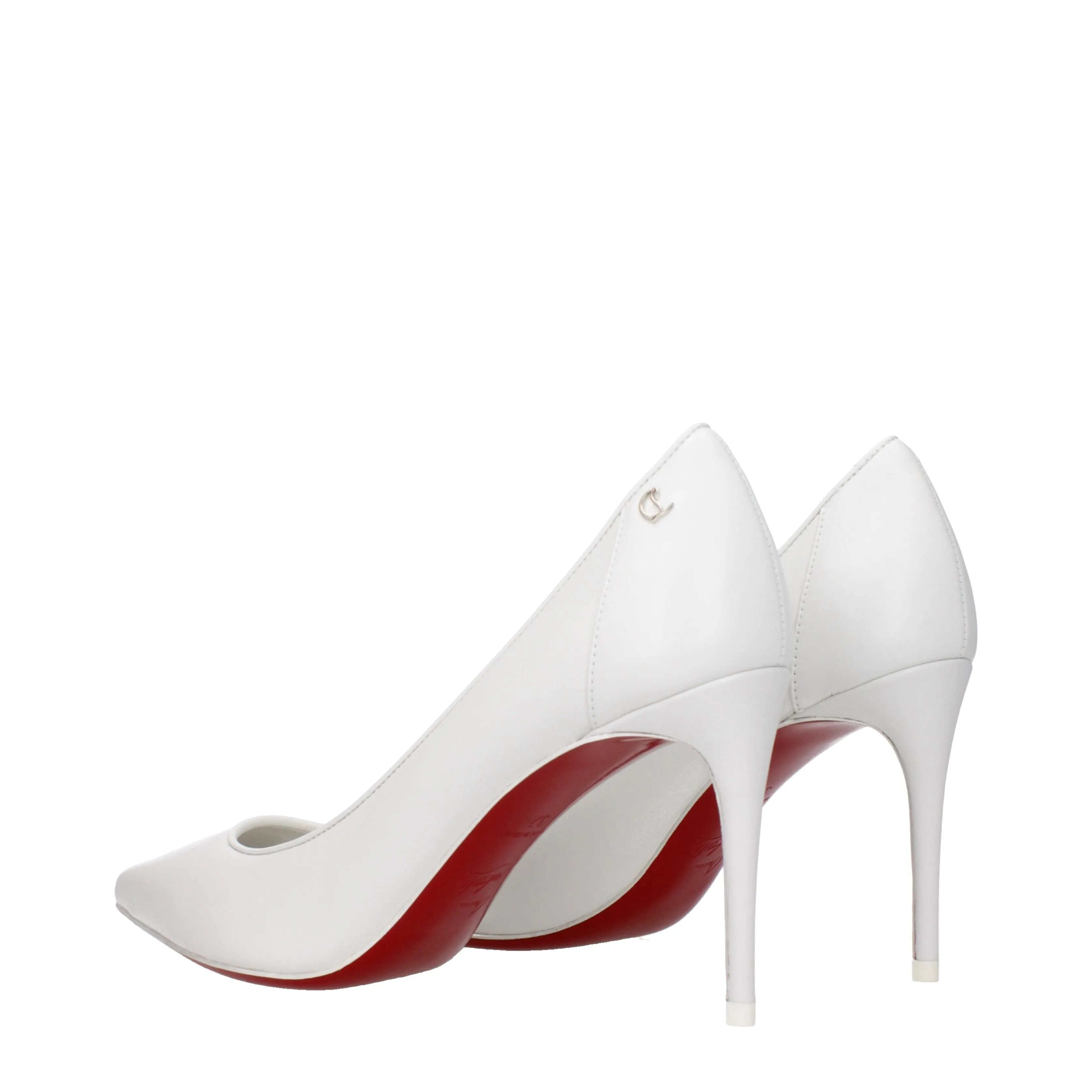 Louboutin Décolleté Kate Donna Pelle Bianco