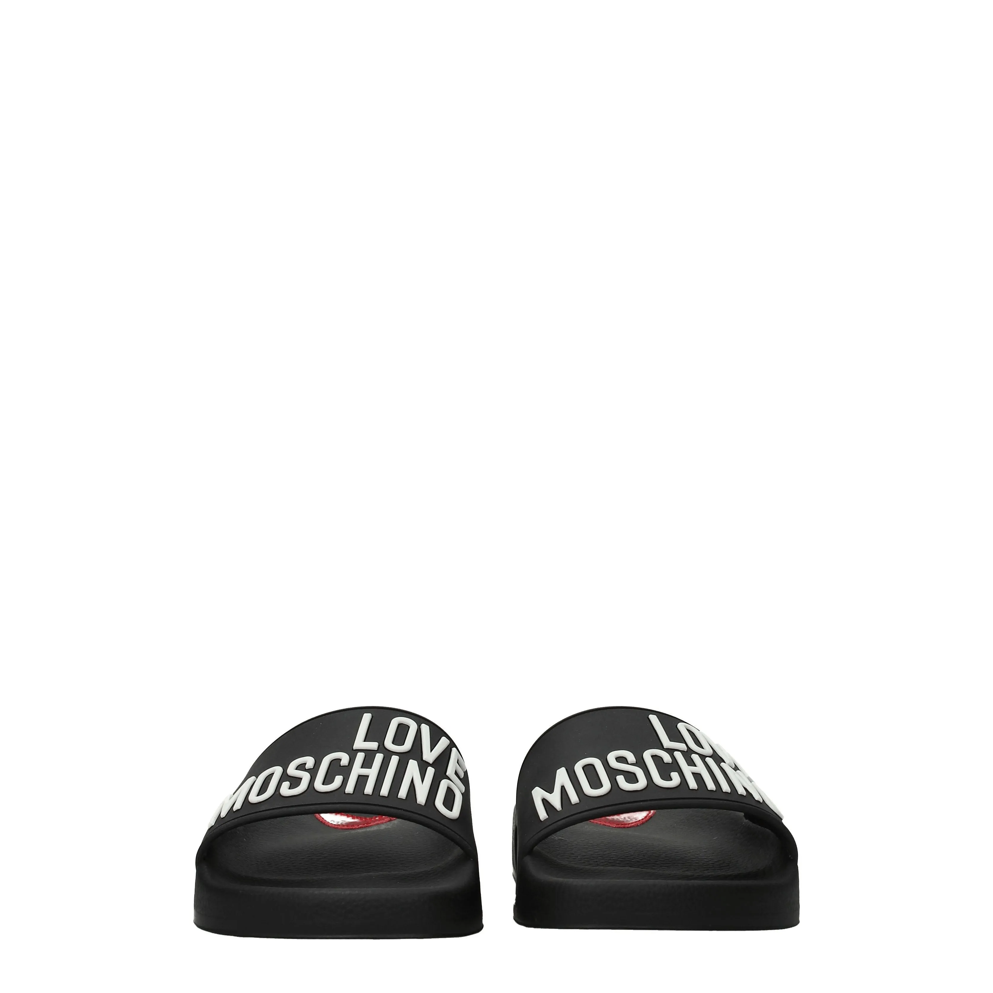 Love Moschino Ciabatte e Zoccoli Donna Gomma Nero