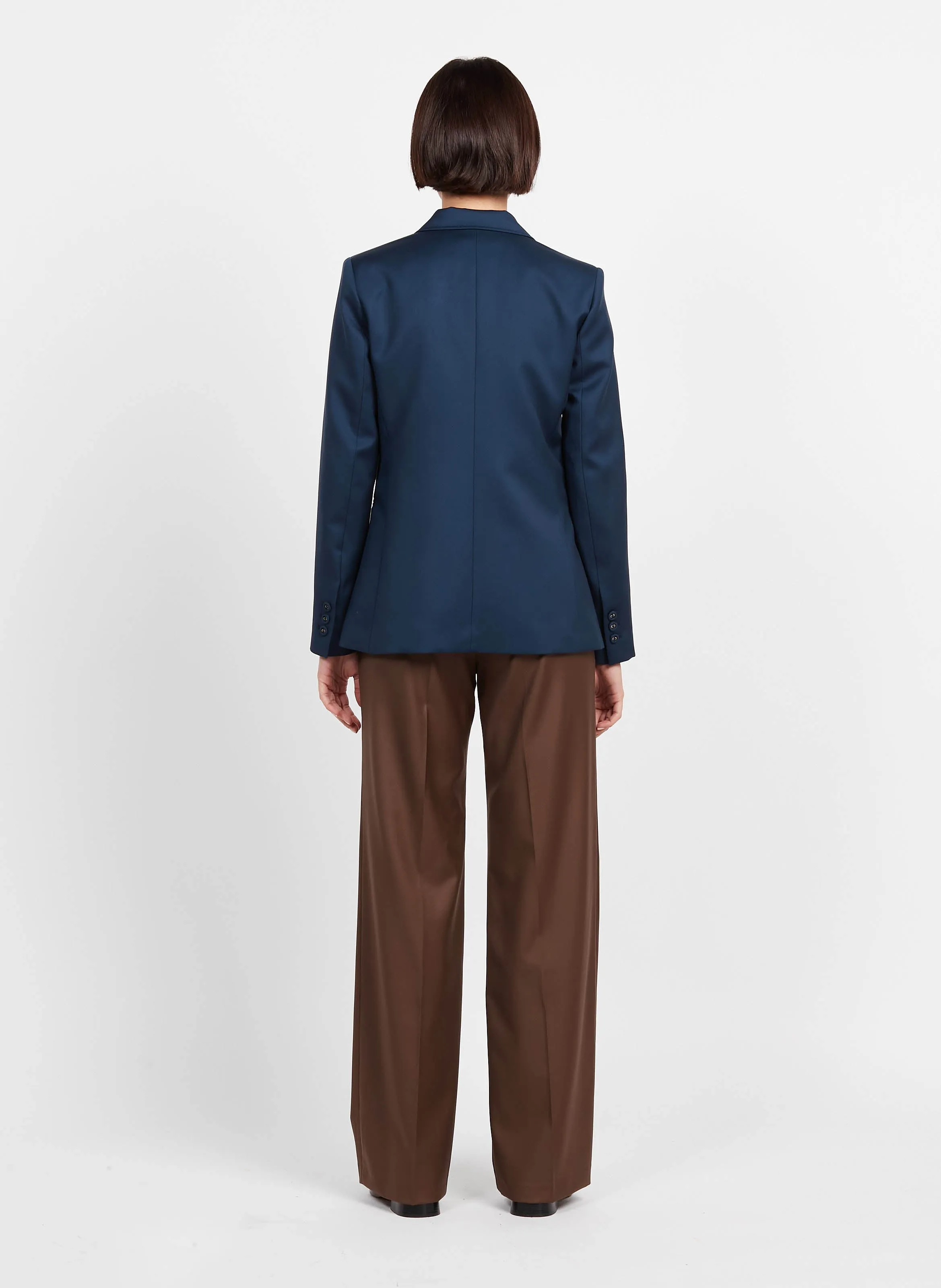  MARGAUX LONNBERG   DREW - Pantaloni in gabardine di lana | Marrone