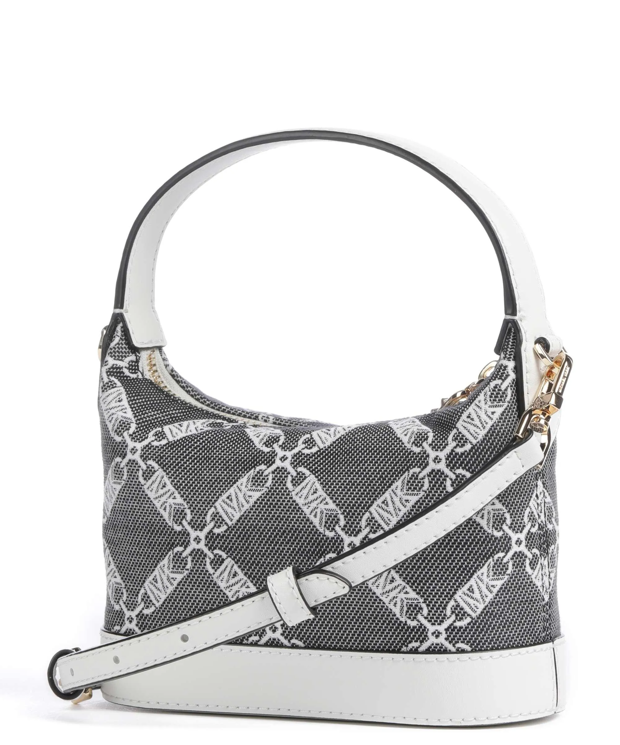  Michael Kors Wythe Borsa a tracolla tissu nero/bianco  