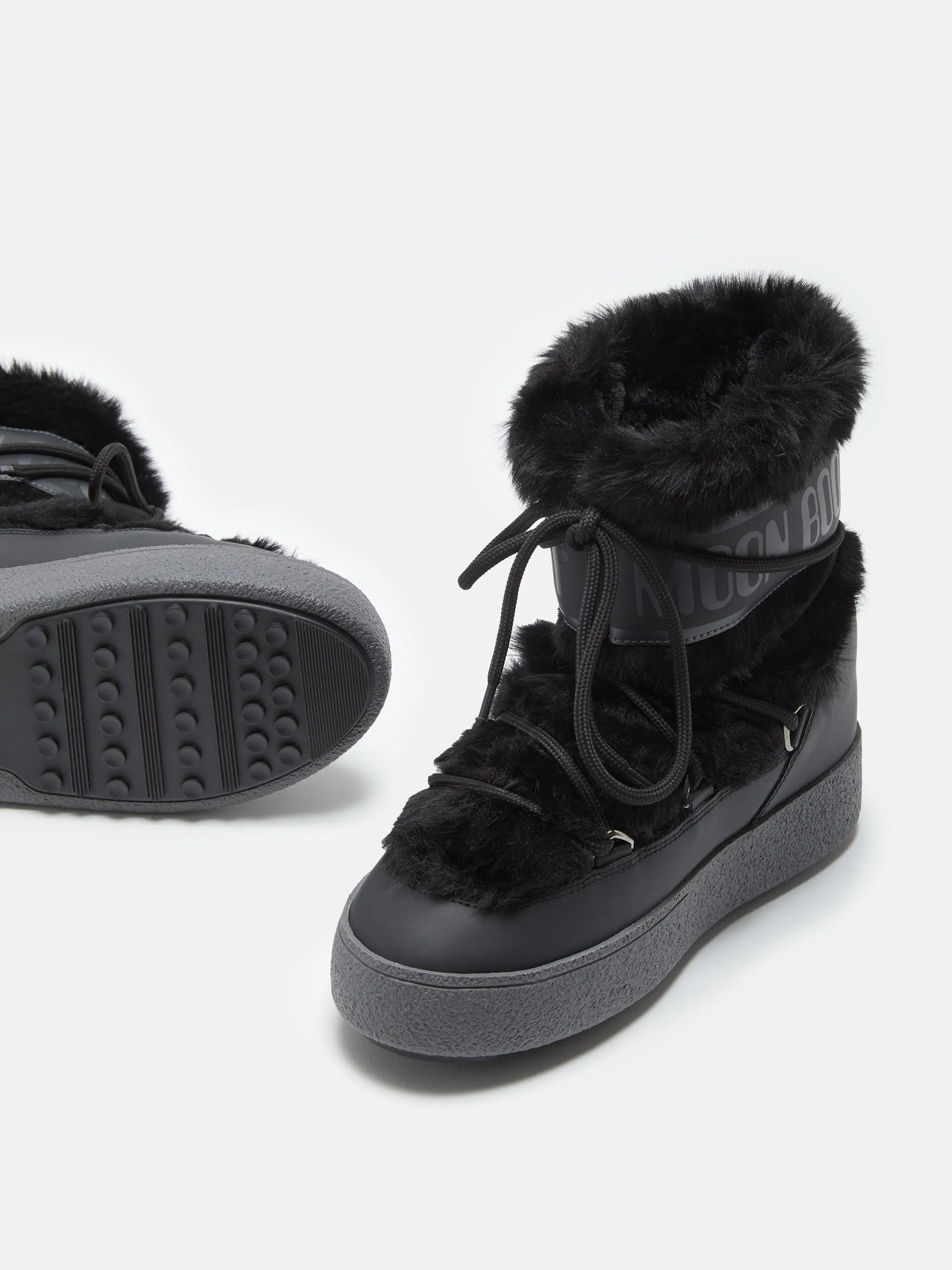 MOON BOOT STIVALI LTRACK TUBE FAUX FUR