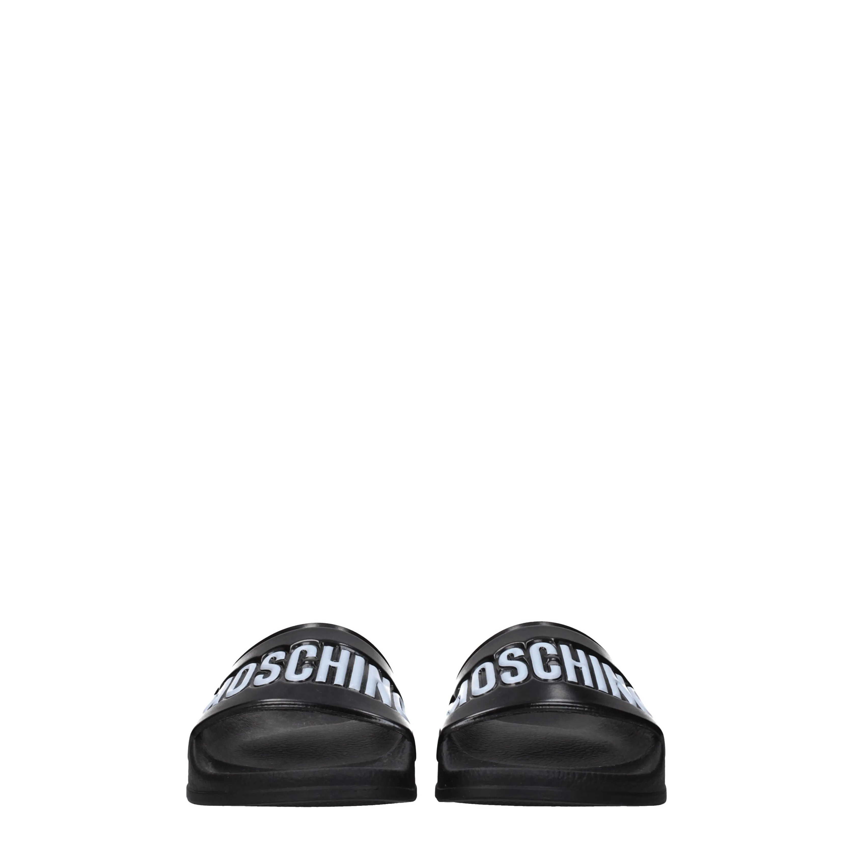 Moschino Ciabatte e Zoccoli Donna PVC Nero