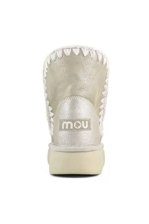 MOU Calzature,Stivali Eskimo 18 bounce in pelle stone metallic 