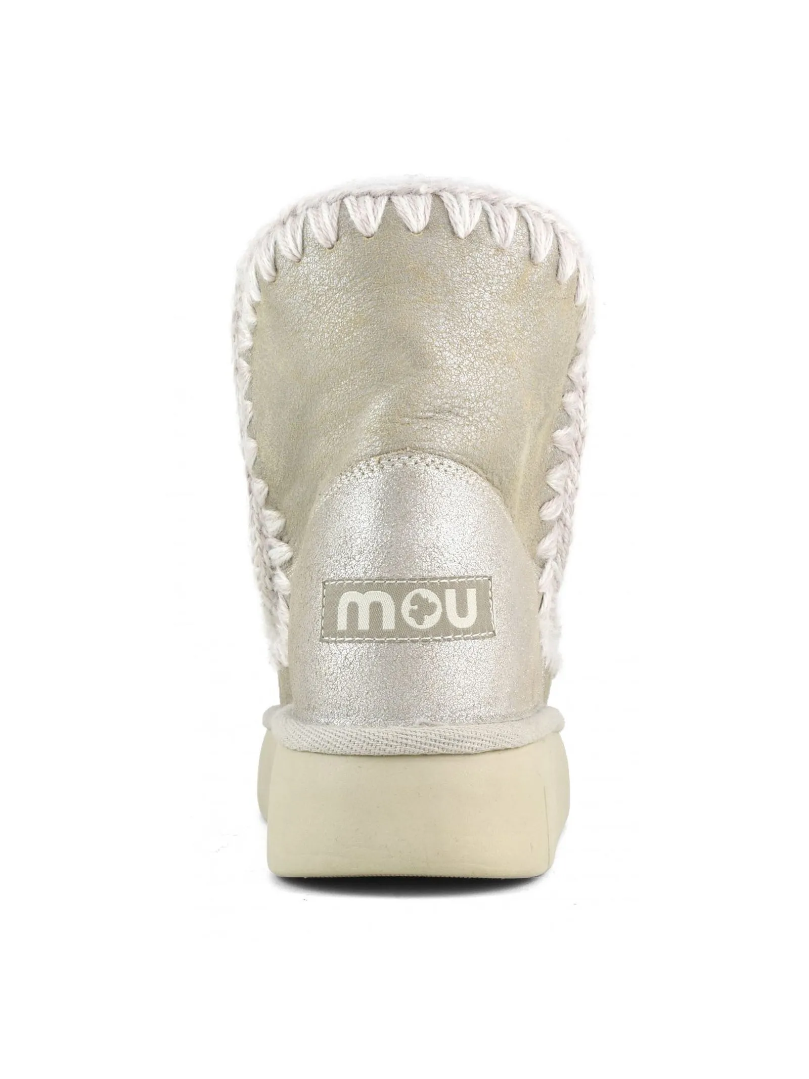 MOU Calzature,Stivali Eskimo 18 bounce in pelle stone metallic 