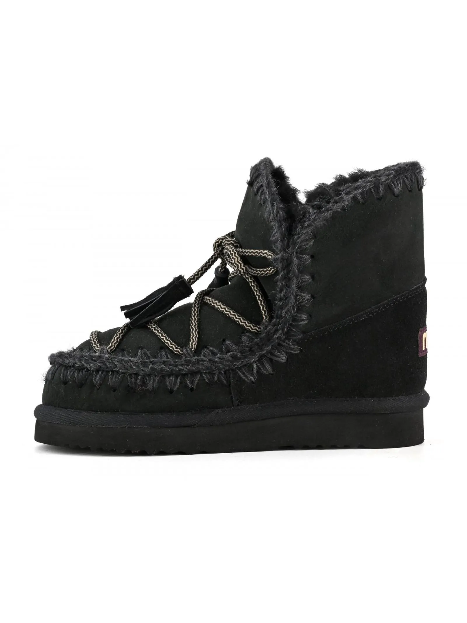 MOU Calzature,Stivali Eskimo 18 scoubidou lace nero 