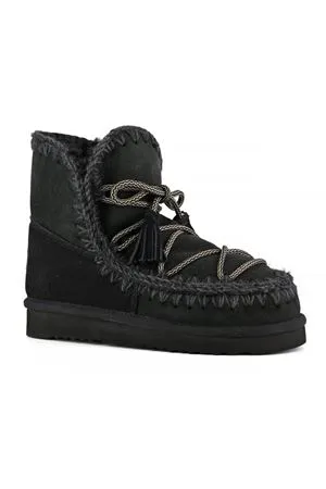 MOU Calzature,Stivali Eskimo 18 scoubidou lace nero 