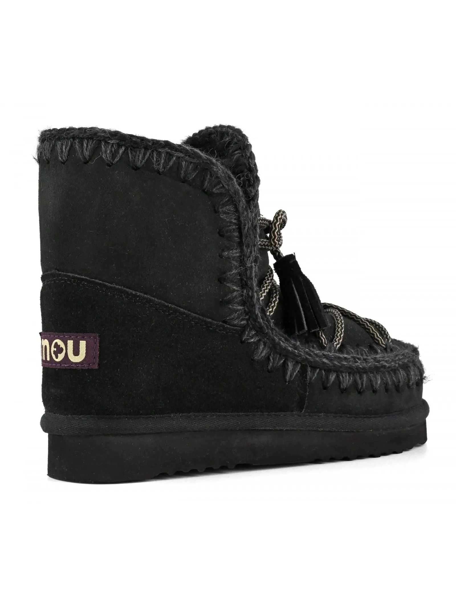 MOU Calzature,Stivali Eskimo 18 scoubidou lace nero 